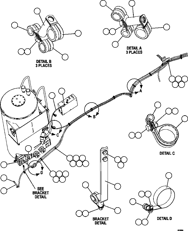 Dump Trucks Komatsu / AFE67-A 960E-2 S/N A30027 - A30073  KOMATSU 960E-2(AFE67-A) / AUTOMATIC LUBRICATION SYSTEM    4/4(622 : 61984)