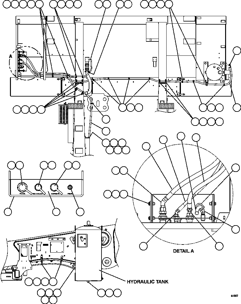 Dump Trucks Komatsu / AFE67-A 960E-2 S/N A30027 - A30073  KOMATSU 960E-2(AFE67-A) / SERVICE CENTER - L.H.(638 : 62483)