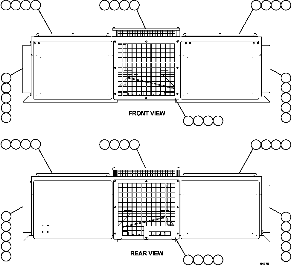 Dump Trucks Komatsu / AFE67-A 960E-2 S/N A30027 - A30073  KOMATSU 960E-2(AFE67-A) / RETARDING GRID ASSEMBLY    3/3     58B-06-00201(718 : 64375)
