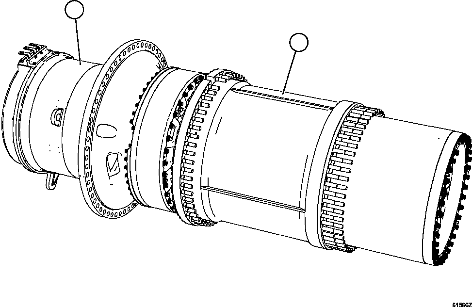 Dump Trucks Komatsu / AFE67-A 960E-2 S/N A30027 - A30073  KOMATSU 960E-2(AFE67-A) / WHEEL MOTOR & TRANSMISSION ASSEMBLY   58B-30-00200(730 : 61566)
