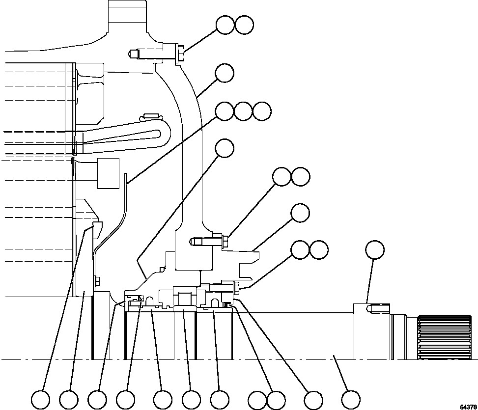 Dump Trucks Komatsu / AFE67-A 960E-2 S/N A30027 - A30073  KOMATSU 960E-2(AFE67-A) / ELECTRIC WHEEL MOTOR   2/2     PC1484(744 : 64378)