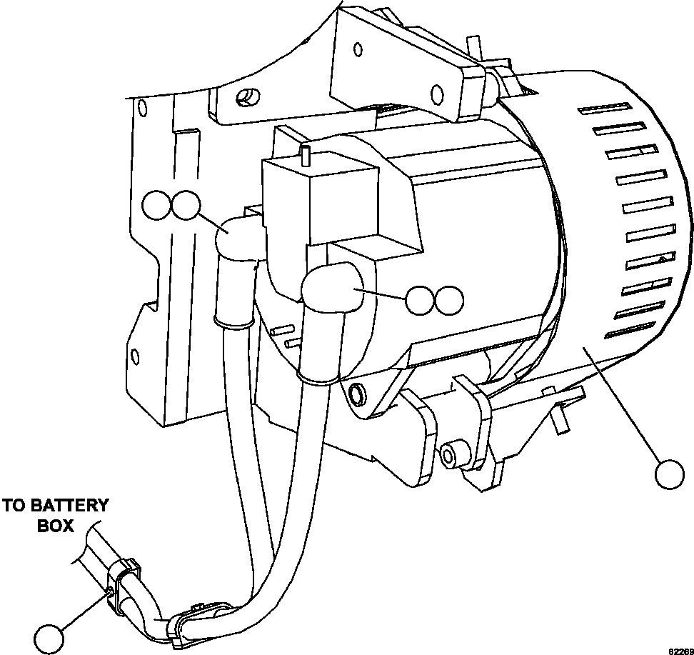 Komatsu parts book diagram for AFE67-B 960E-2 S/N A30074 - A30083, A30089 - A30091, A30093 - A30095 & A30098 - A30106  ESCONDIDA: ALTERNATOR WIRING