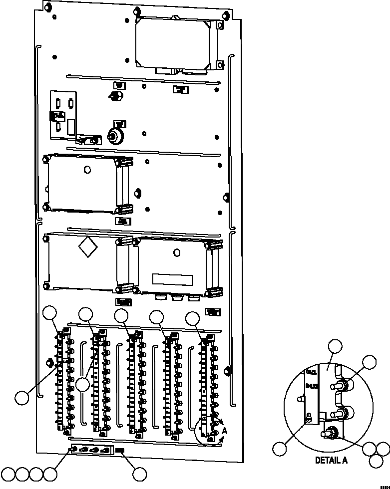 Komatsu parts book diagram for AFE67-B 960E-2 S/N A30074 - A30083, A30089 - A30091, A30093 - A30095 & A30098 - A30106  ESCONDIDA: AUXILIARY CONTROL CABINET - RIGHT SIDE WALL  2/2