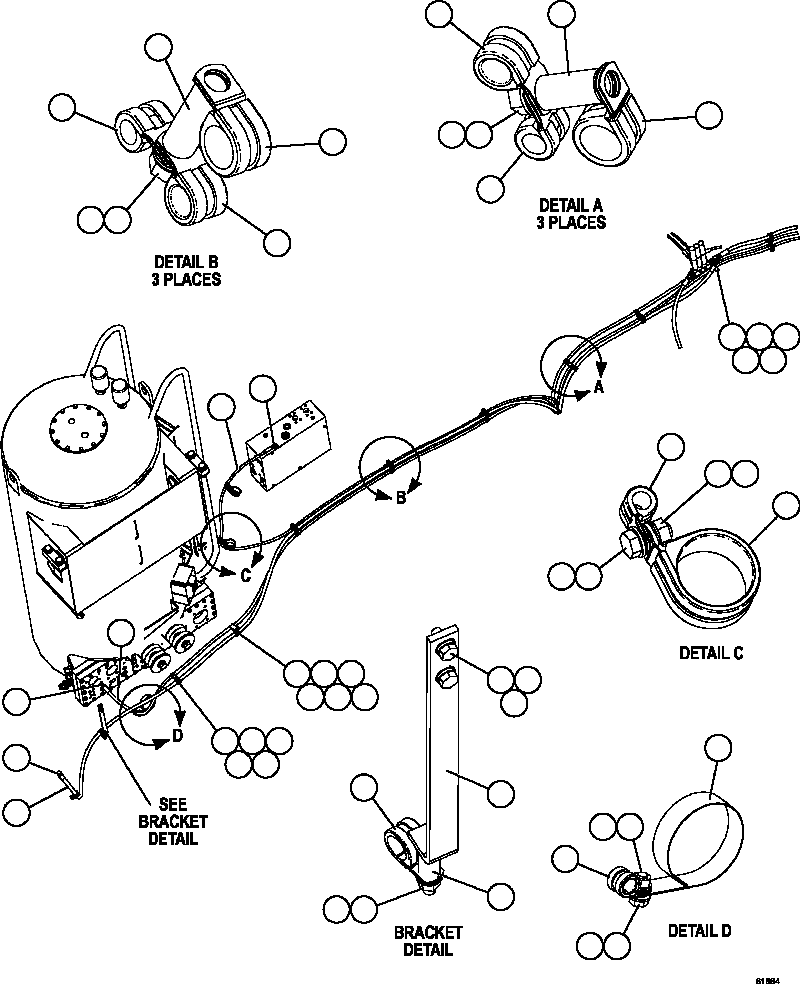 Komatsu parts book diagram for AFE67-B 960E-2 S/N A30074 - A30083, A30089 - A30091, A30093 - A30095 & A30098 - A30106  ESCONDIDA: AUTOMATIC LUBRICATION SYSTEM    4/4