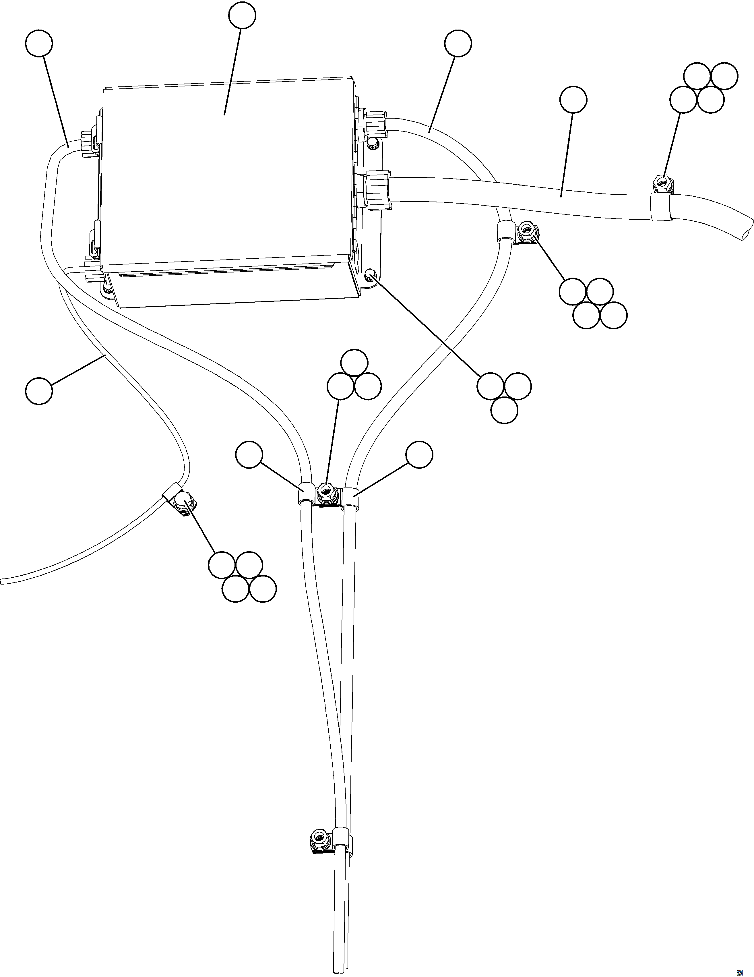 Komatsu parts book diagram for AFE69-A 730E-8 S/N A40002 HAILE GOLD MINE: RH JUNCTION BOX INSTALLATION & WIRING