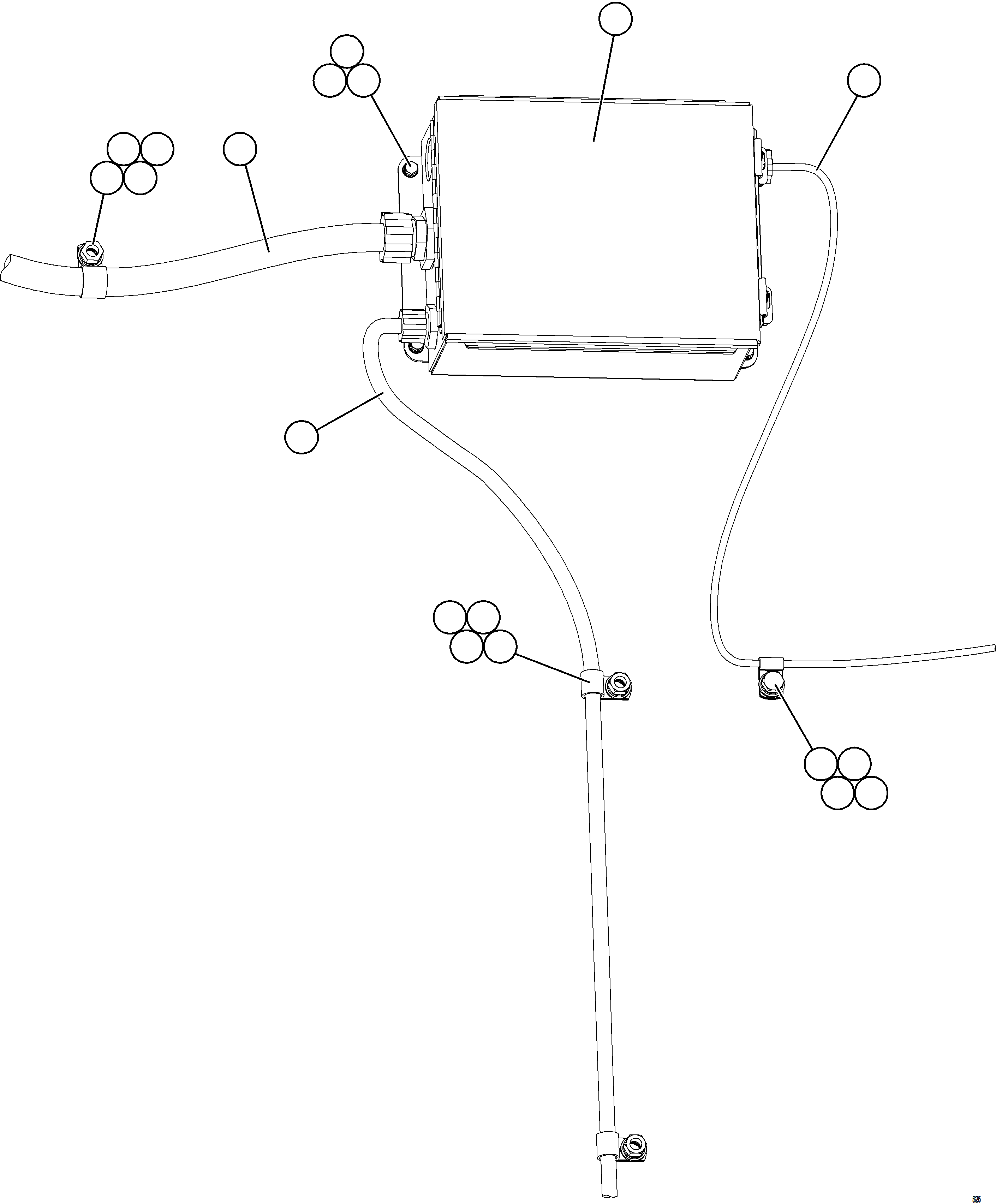 Komatsu parts book diagram for AFE69-A 730E-8 S/N A40002 HAILE GOLD MINE: LH JUNCTION BOX INSTALLATION & WIRING