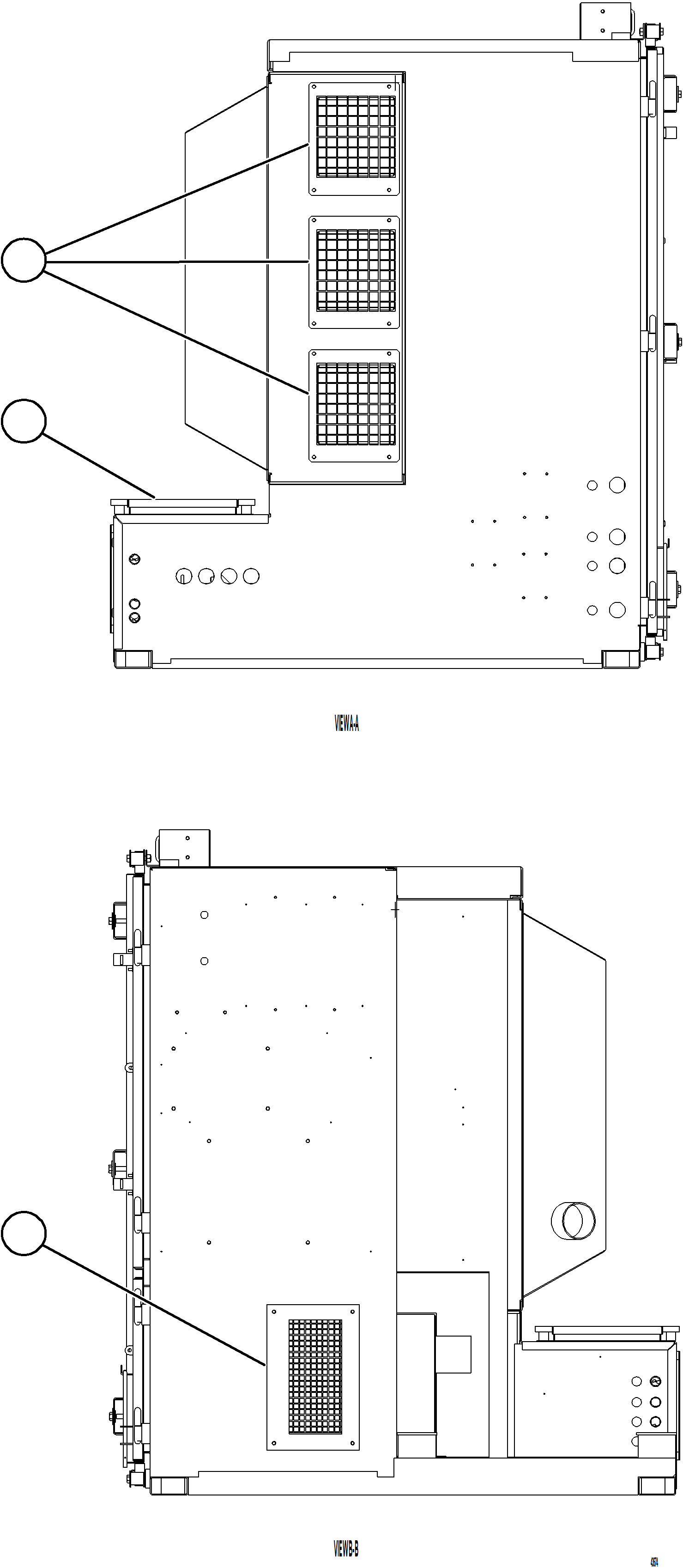 Komatsu parts book diagram for AFE69-A 730E-8 S/N A40002 HAILE GOLD MINE: DOORS AND COVERS    2/2