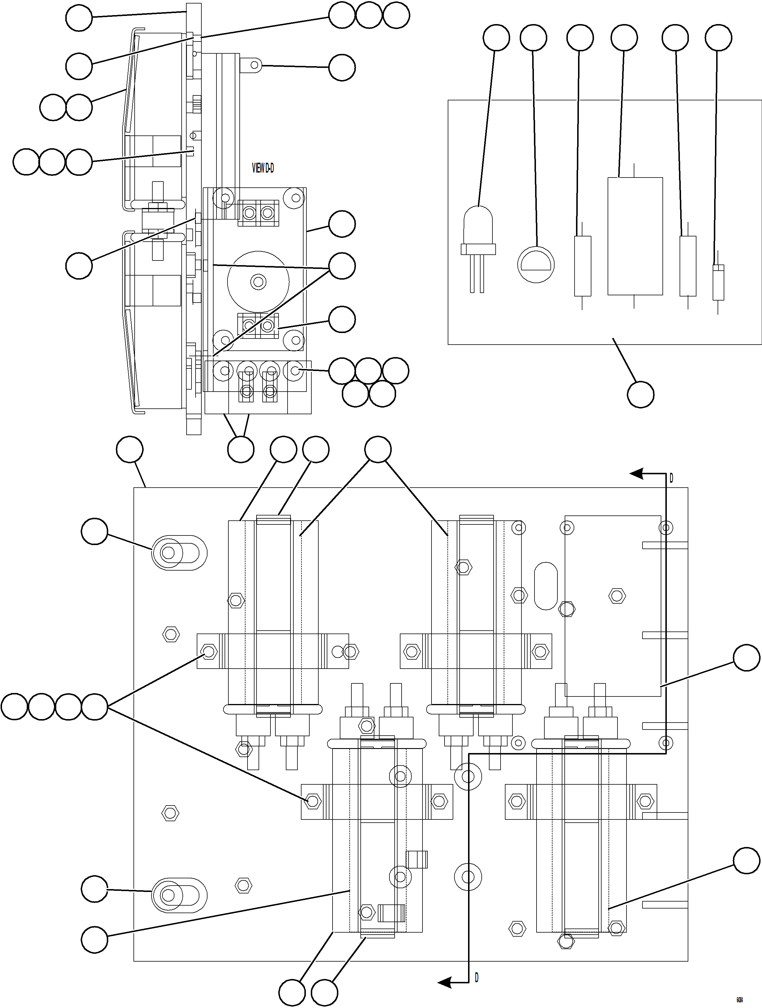 Komatsu parts book diagram for AFE69-A 730E-8 S/N A40002 HAILE GOLD MINE: AFSE PANEL COVER ASSEMBLY   2/2   58B-43-00480