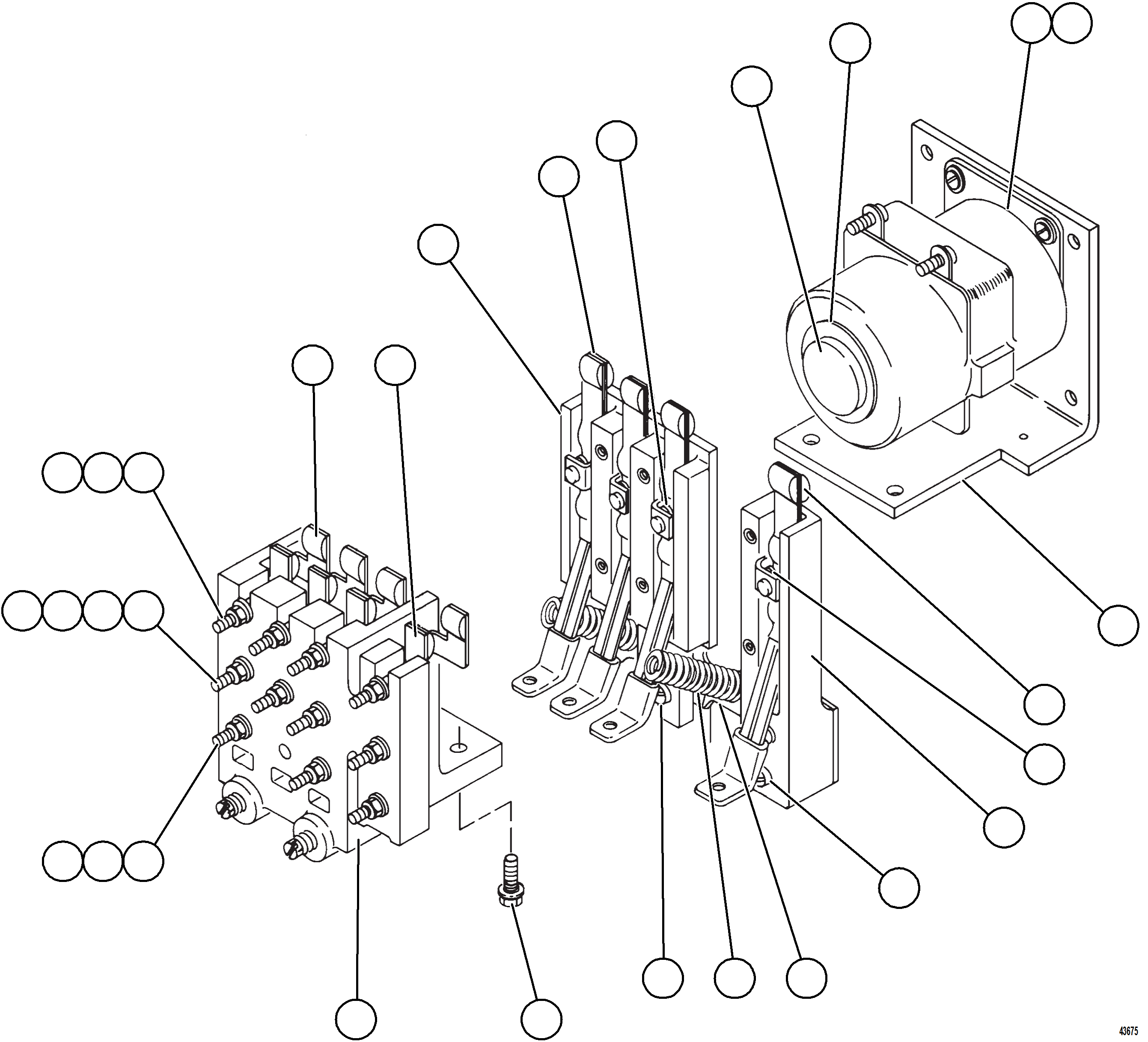 Komatsu parts book diagram for AFE69-A 730E-8 S/N A40002 HAILE GOLD MINE: RELAY - CPR & GFR        VG7043