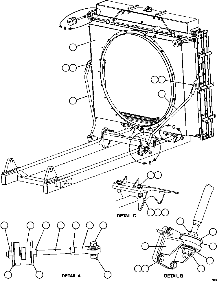 Dump Trucks Komatsu / AFE69-B 730E-8 S/N A40004 - A40008  KOLOMELA(AFE69-B) / RADIATOR INSTALLATION(064 : 56216)