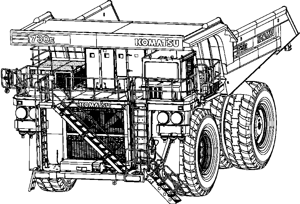 Dump Trucks Komatsu / AFE69-C 730E-8 S/N A40009 - A40013  WESTMORELAND COAL(AFE69-C)