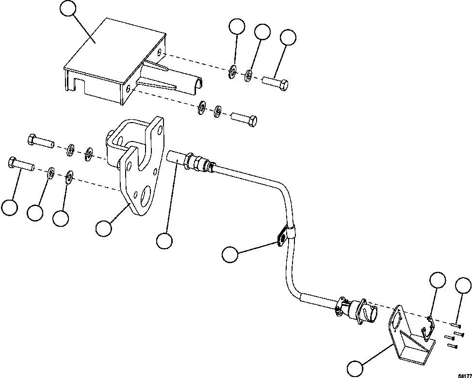 Dump Trucks Komatsu / AFE69-C 730E-8 S/N A40009 - A40013  WESTMORELAND COAL(AFE69-C) / FRONT WHEEL SPEED SENSOR INSTALLATION(108 : 56177)