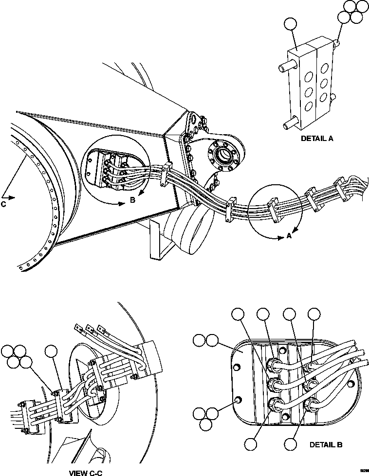 Dump Trucks Komatsu / AFE69-C 730E-8 S/N A40009 - A40013  WESTMORELAND COAL(AFE69-C) / WHEEL MOTOR WIRING    2/3(284 : 56266)