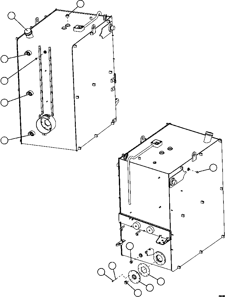 Dump Trucks Komatsu / AFE69-C 730E-8 S/N A40009 - A40013  WESTMORELAND COAL(AFE69-C) / FUEL TANK ASSEMBLY(294 : 56180)
