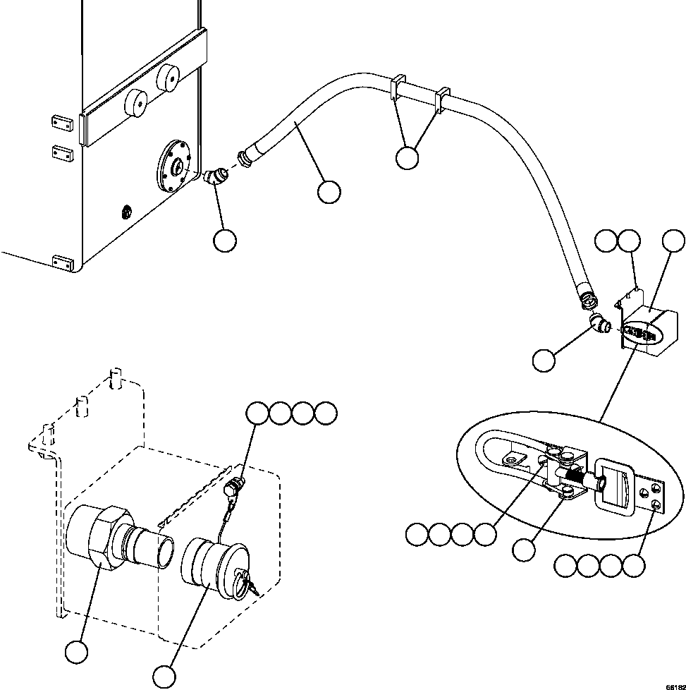 Dump Trucks Komatsu / AFE69-C 730E-8 S/N A40009 - A40013  WESTMORELAND COAL(AFE69-C) / FUEL TANK QUICK FILL - LH(298 : 56182)
