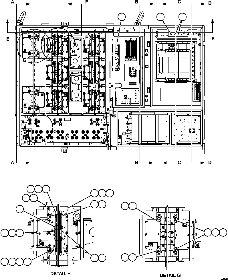 Dump Trucks Komatsu / AFE69-C 730E-8 S/N A40009 - A40013  WESTMORELAND COAL(AFE69-C) / CONTROL CABINET     3/6(646 : 43669)