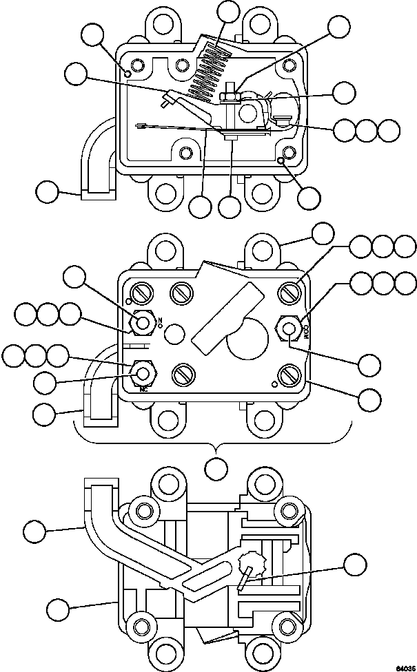 Dump Trucks Komatsu / AFE69-C 730E-8 S/N A40009 - A40013  WESTMORELAND COAL(AFE69-C) / POSITION SENSOR INTERLOCK    VE3530(670 : 64035)
