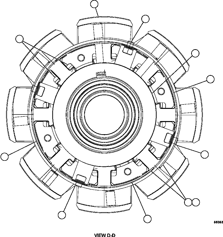 Dump Trucks Komatsu / AFE69-C 730E-8 S/N A40009 - A40013  WESTMORELAND COAL(AFE69-C) / ROTOR ASSEMBLY    58D-98-01960(694 : 56353)