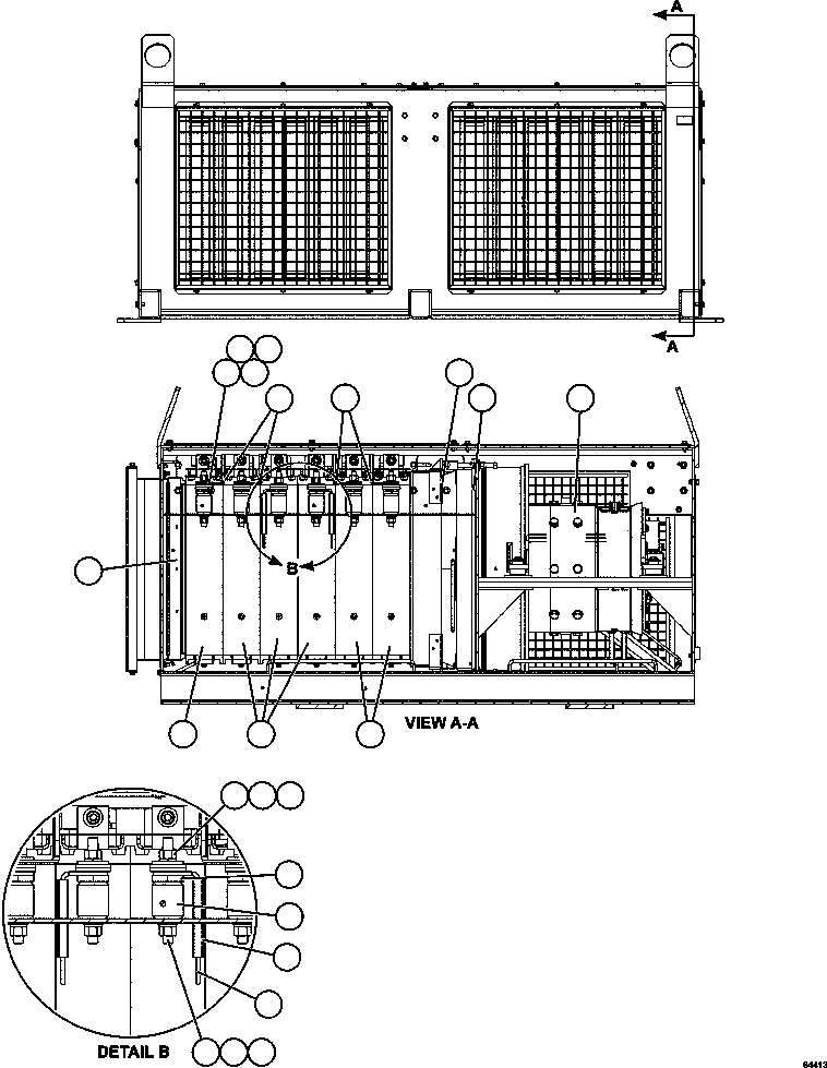Dump Trucks Komatsu / AFE69-C 730E-8 S/N A40009 - A40013  WESTMORELAND COAL(AFE69-C) / RETARDING GRID  4/6   PC3119(712 : 64413)