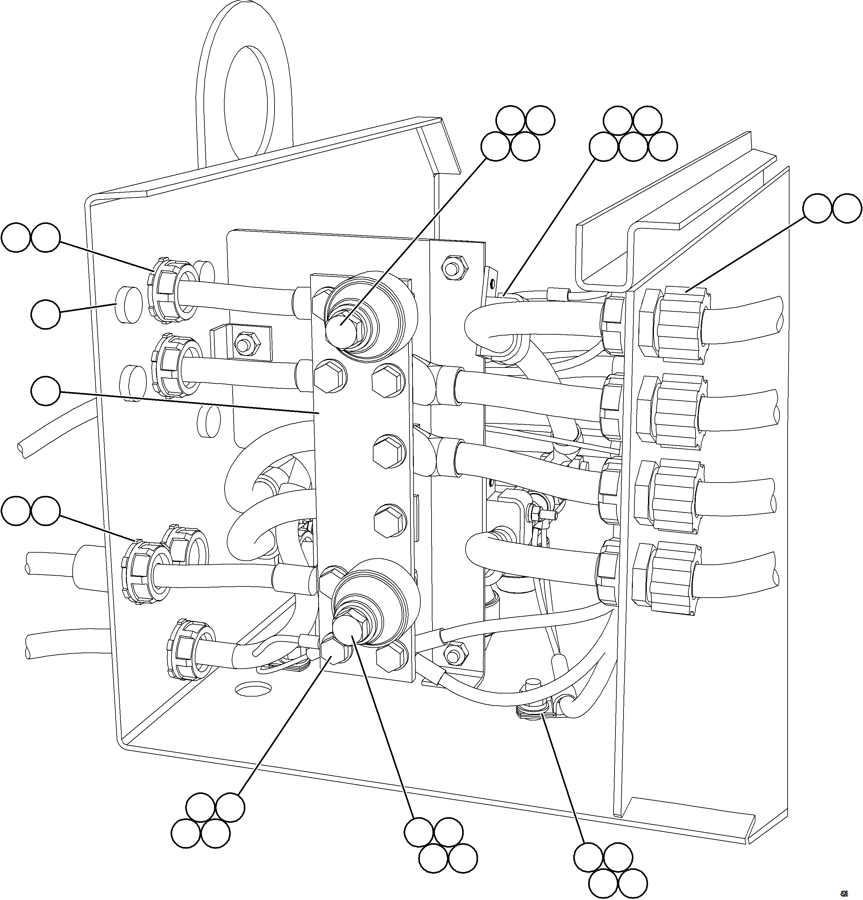 Komatsu parts book diagram for AFE69-F 730E-8 S/N A40018 - A40034 NATALKA: BATTERY BOX    6/6