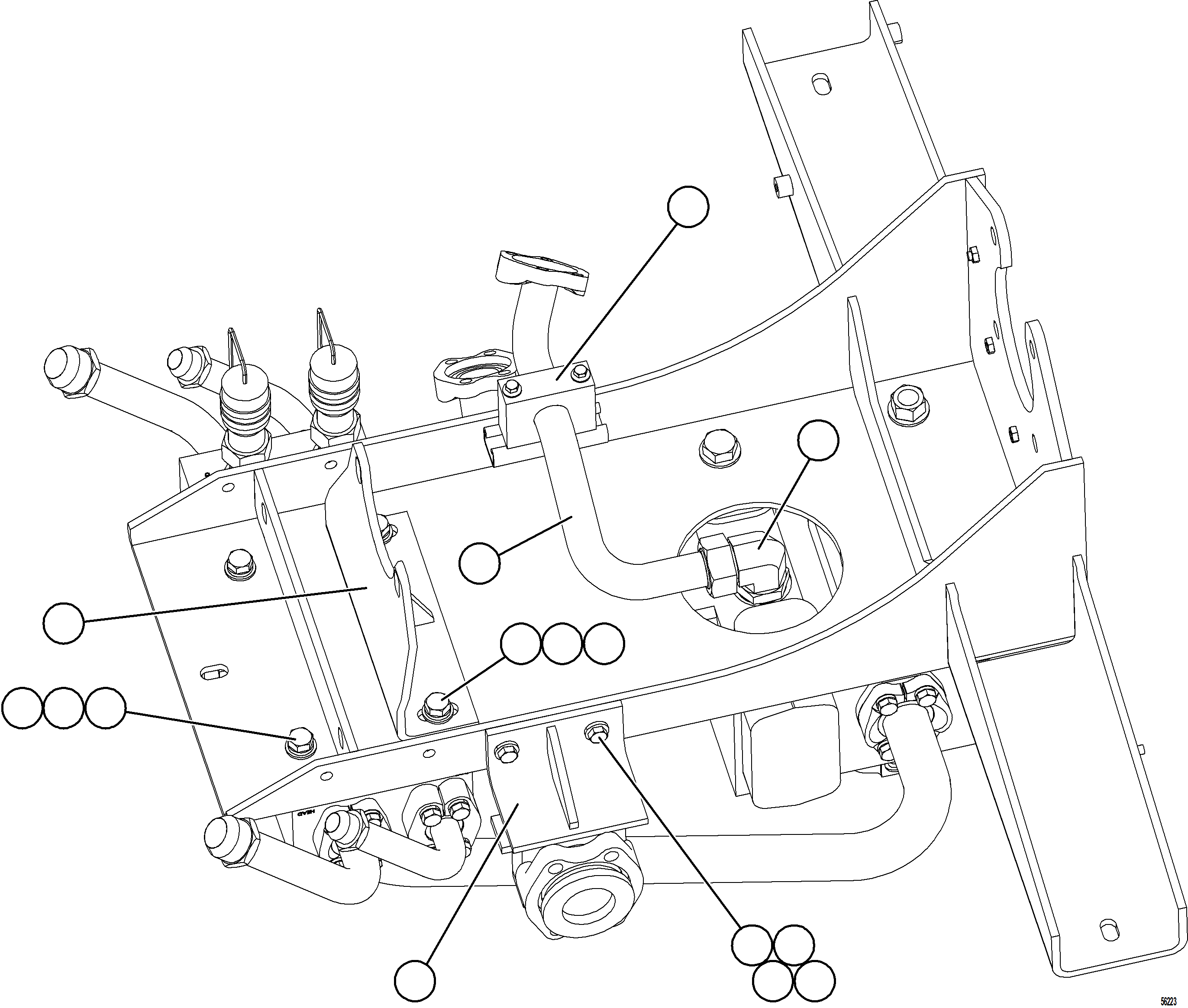 Komatsu parts book diagram for AFE69-F 730E-8 S/N A40018 - A40034 NATALKA: PUMP MODULE    3/3