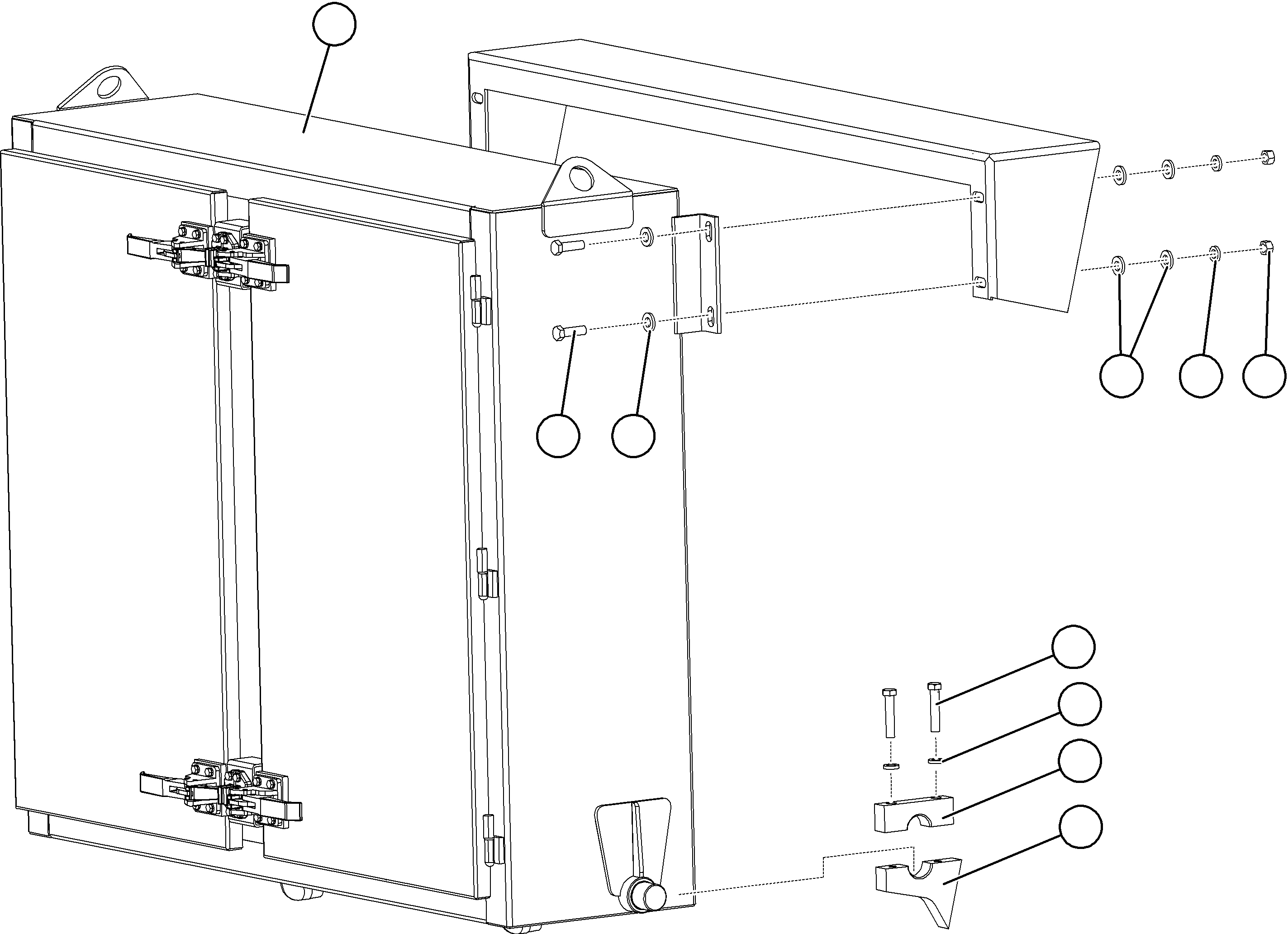 Komatsu parts book diagram for AFE69-F 730E-8 S/N A40018 - A40034 NATALKA: HYDRAULIC BRAKE CABINET MOUNTING
