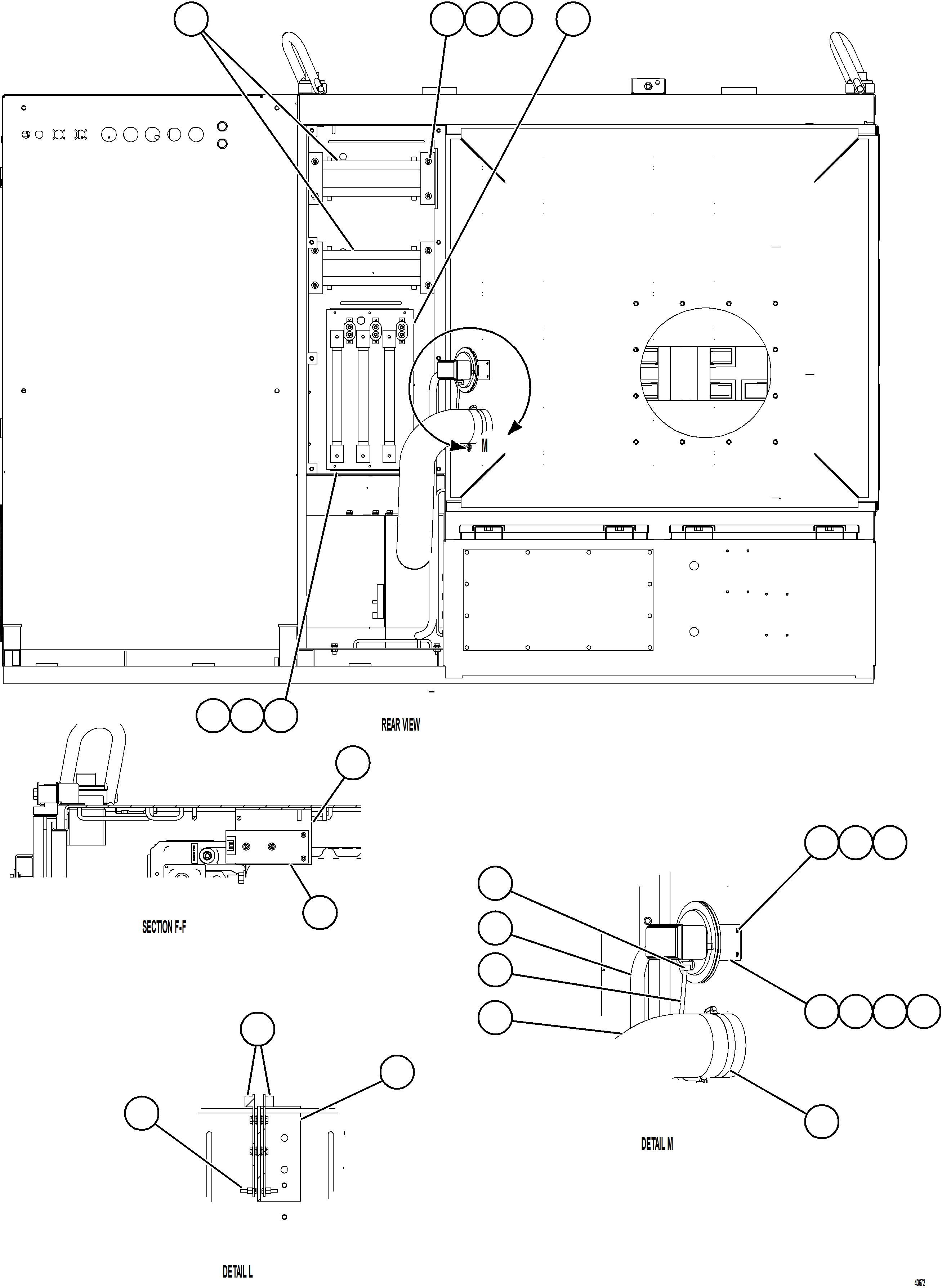 Komatsu parts book diagram for AFE69-F 730E-8 S/N A40018 - A40034 NATALKA: CONTROL CABINET     6/6