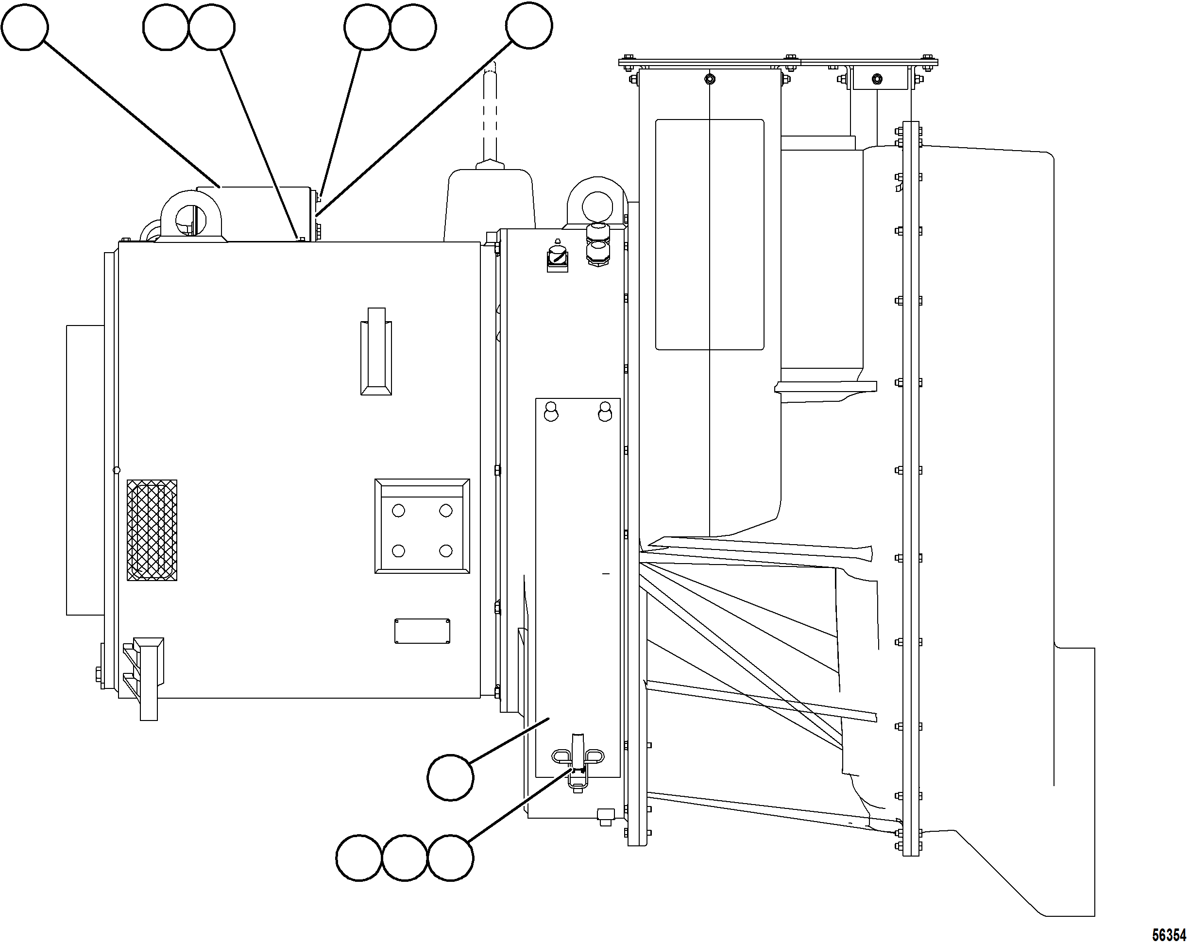 Komatsu parts book diagram for AFE69-F 730E-8 S/N A40018 - A40034 NATALKA: ALTERNATOR ASSEMBLY        PC3000
