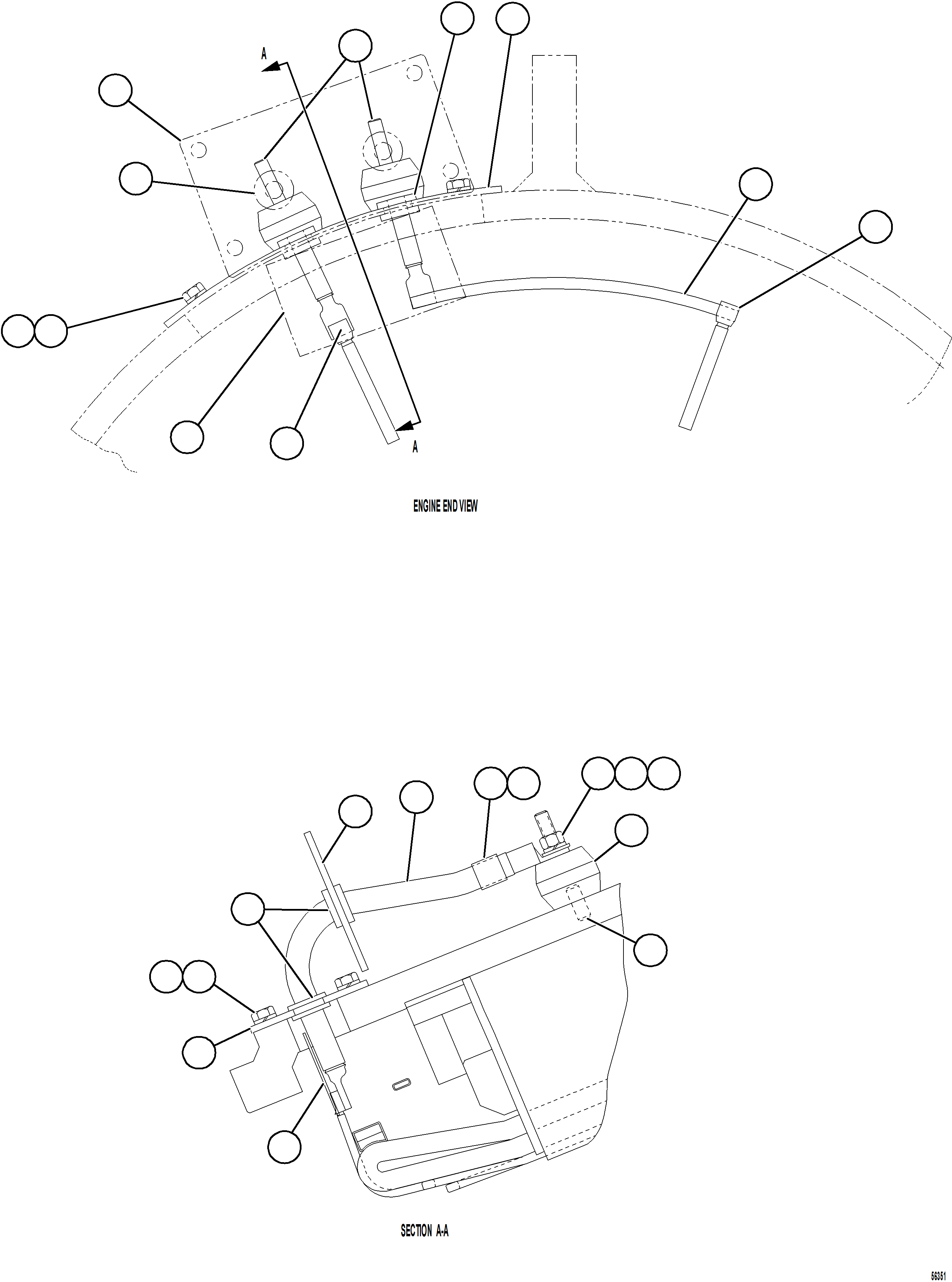 Komatsu parts book diagram for AFE69-F 730E-8 S/N A40018 - A40034 NATALKA: ALTERNATOR - TERTIARY CONNECTION