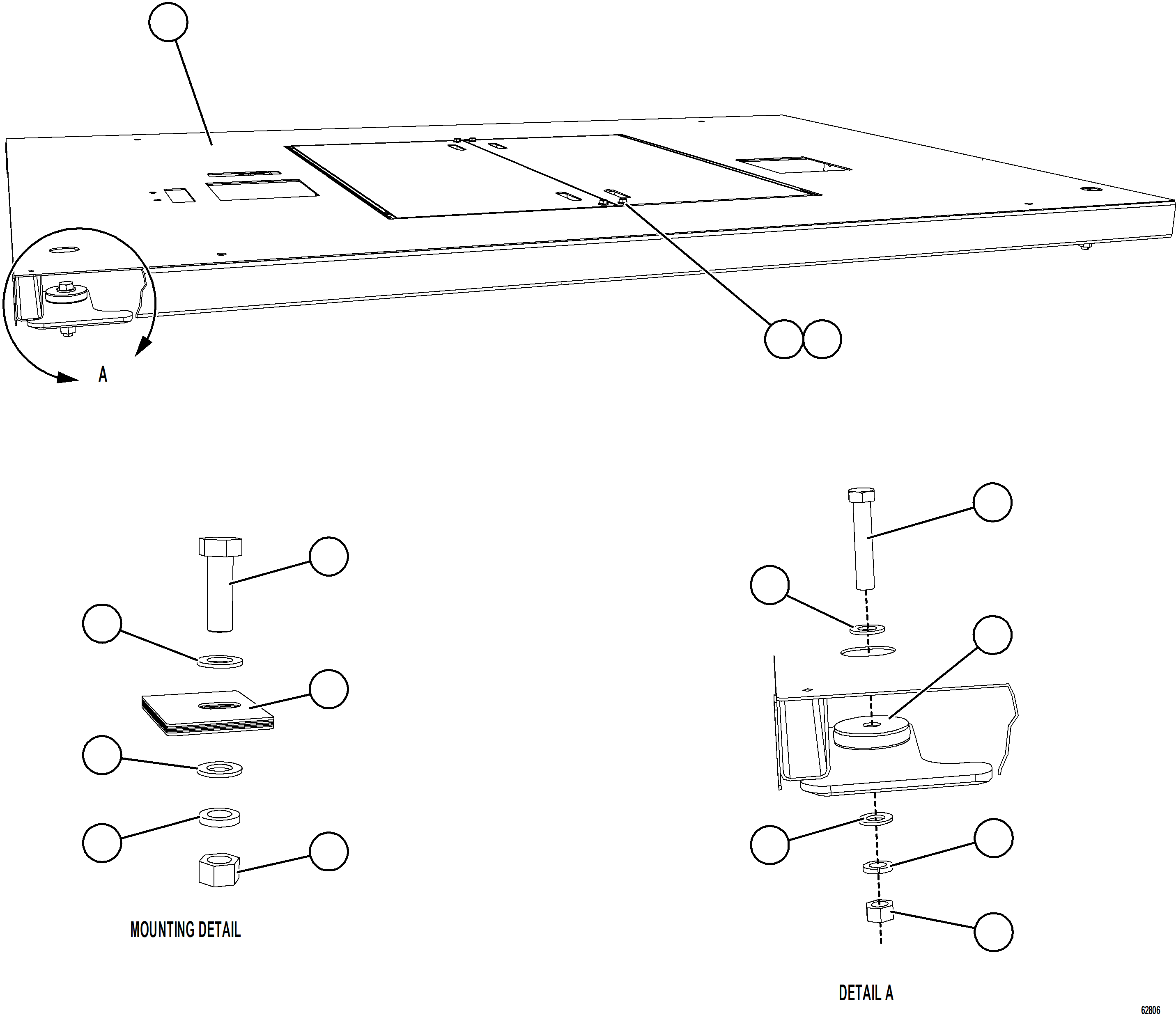 Komatsu parts book diagram for AFE73-B 980E-4 S/N A40031 - A40032 ANTAMINA: CENTER DECK INSTALLATION