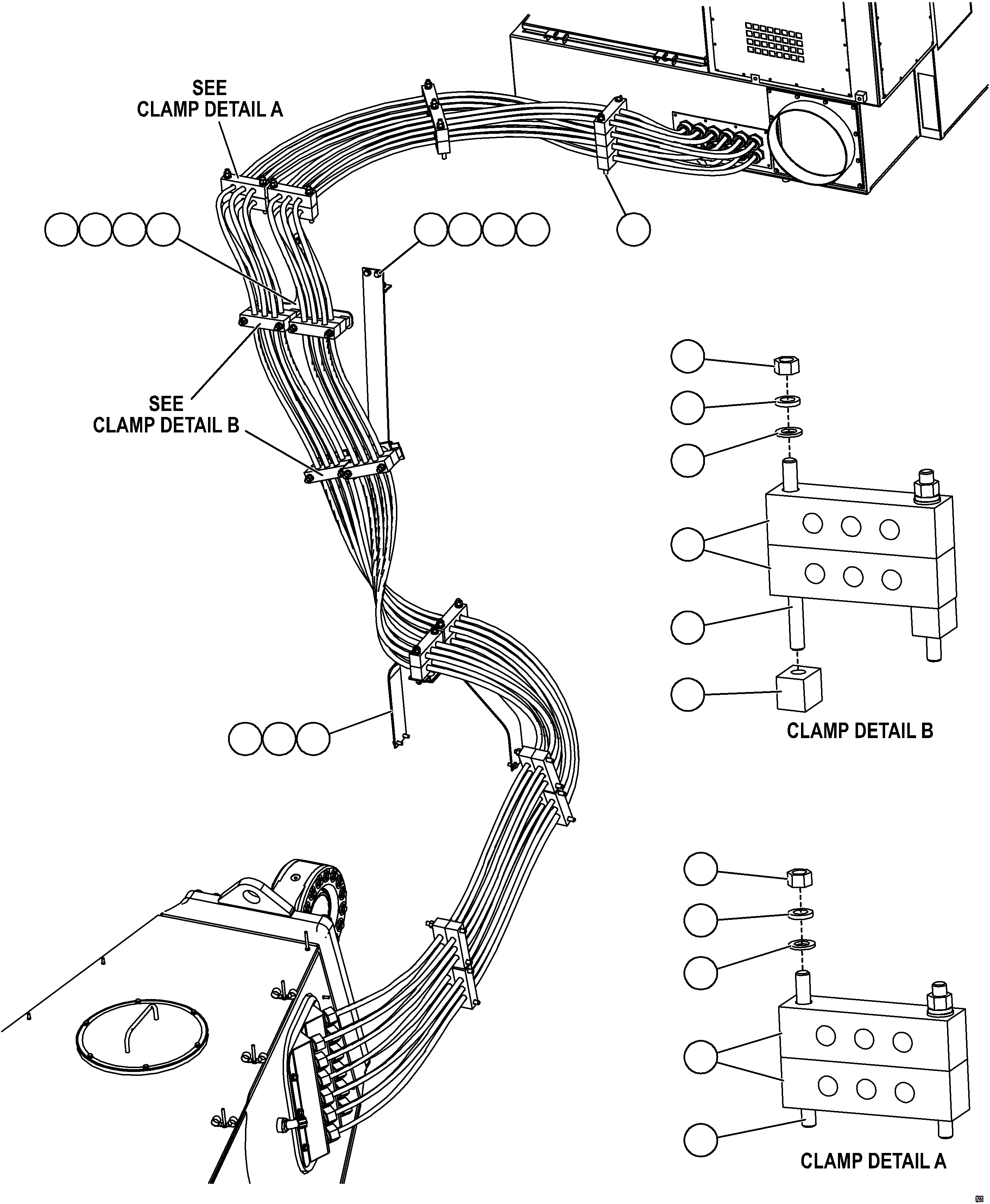 Komatsu parts book diagram for AFE73-B 980E-4 S/N A40031 - A40032 ANTAMINA: CONTROL CABINET EXTERNAL WIRING  2/3