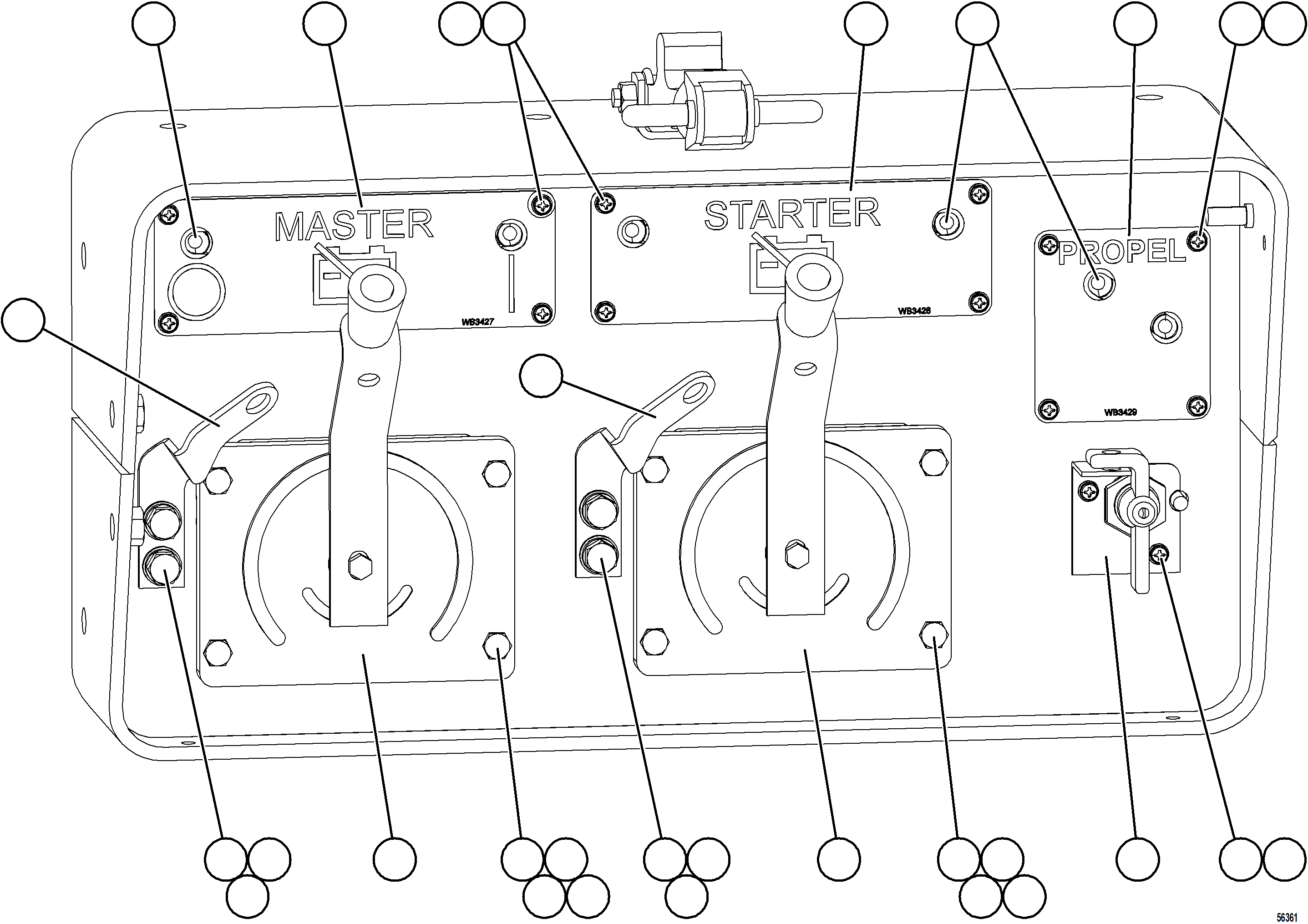 Komatsu parts book diagram for AFE73-B 980E-4 S/N A40031 - A40032 ANTAMINA: ISOLATION BOX    1/3    58F-06-40111