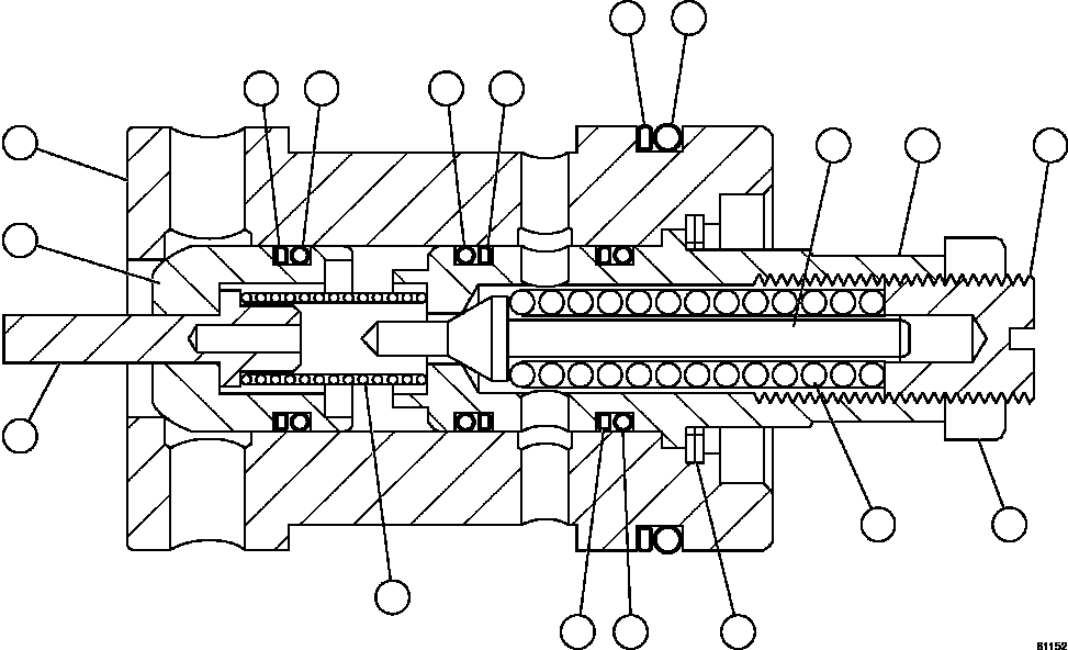 Komatsu parts book diagram for AFE73-B 980E-4 S/N A40031 - A40032 ANTAMINA: RELIEF VALVE ASSEMBLY      VE3567