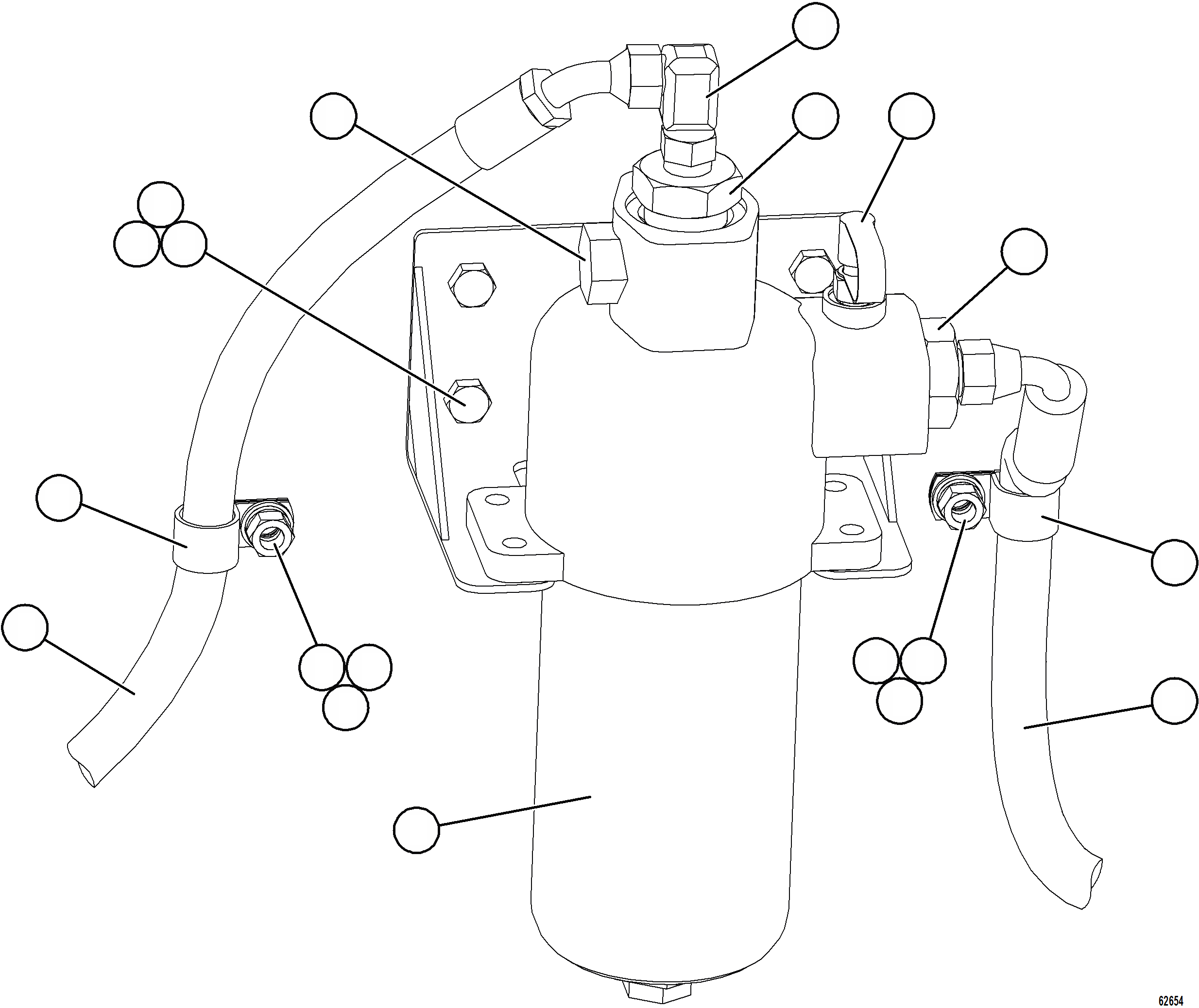 Komatsu parts book diagram for AFE73-B 980E-4 S/N A40031 - A40032 ANTAMINA: BRAKE HYDRAULIC FILTER INSTALLATION