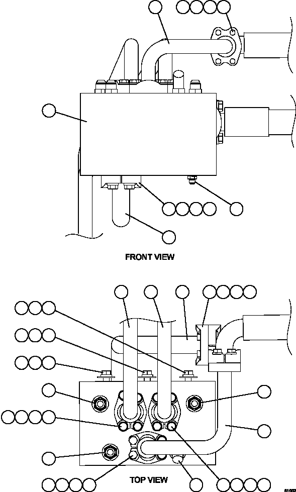 Komatsu parts book diagram for AFE73-B 980E-4 S/N A40031 - A40032 ANTAMINA: FLOW AMPLIFIER VALVE PIPING & INSTALLATION