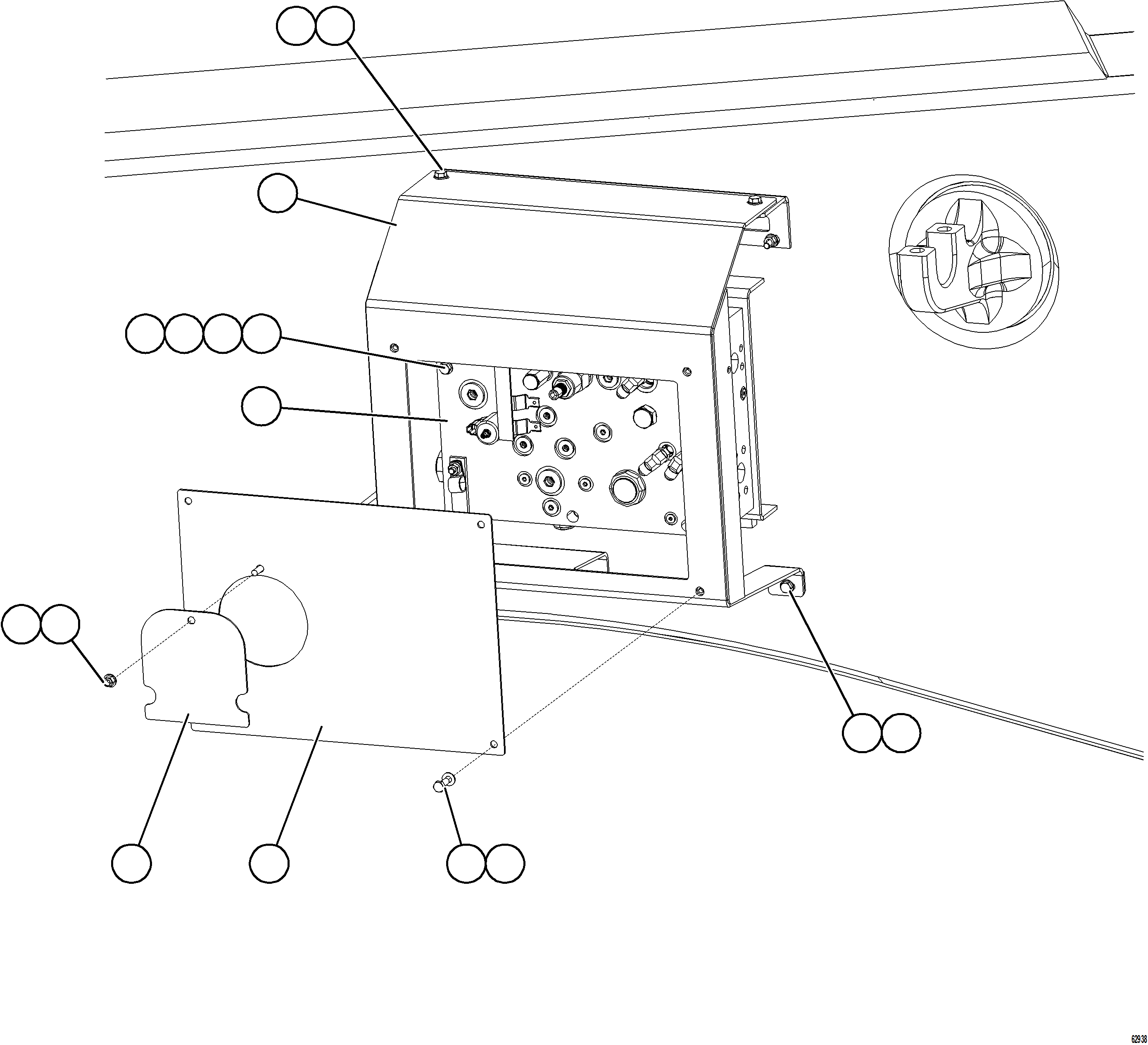 Komatsu parts book diagram for AFE73-B 980E-4 S/N A40031 - A40032 ANTAMINA: BLEED DOWN MANIFOLD INSTALLATION