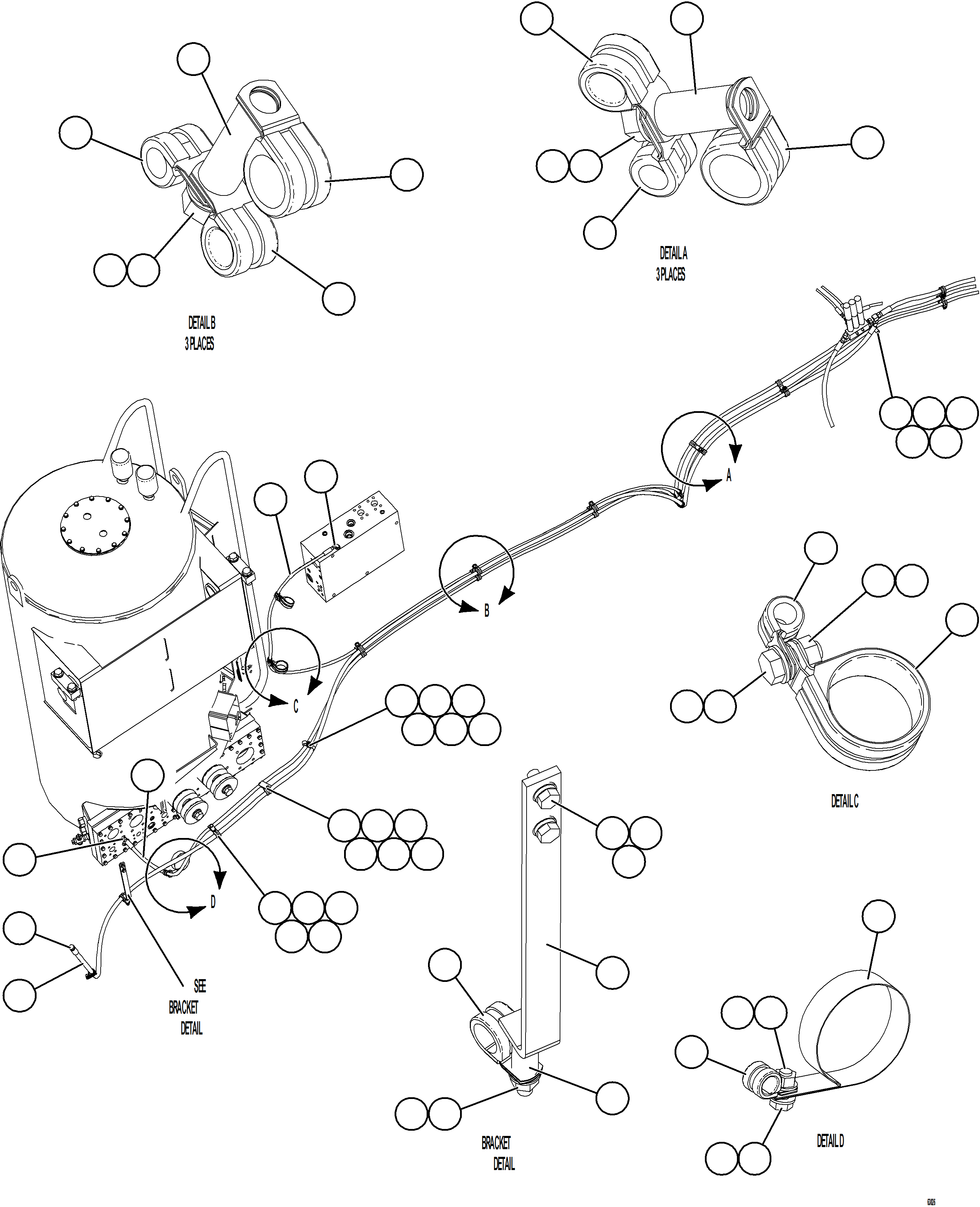 Komatsu parts book diagram for AFE73-B 980E-4 S/N A40031 - A40032 ANTAMINA: AUTOMATIC LUBRICATION SYSTEM    4/4