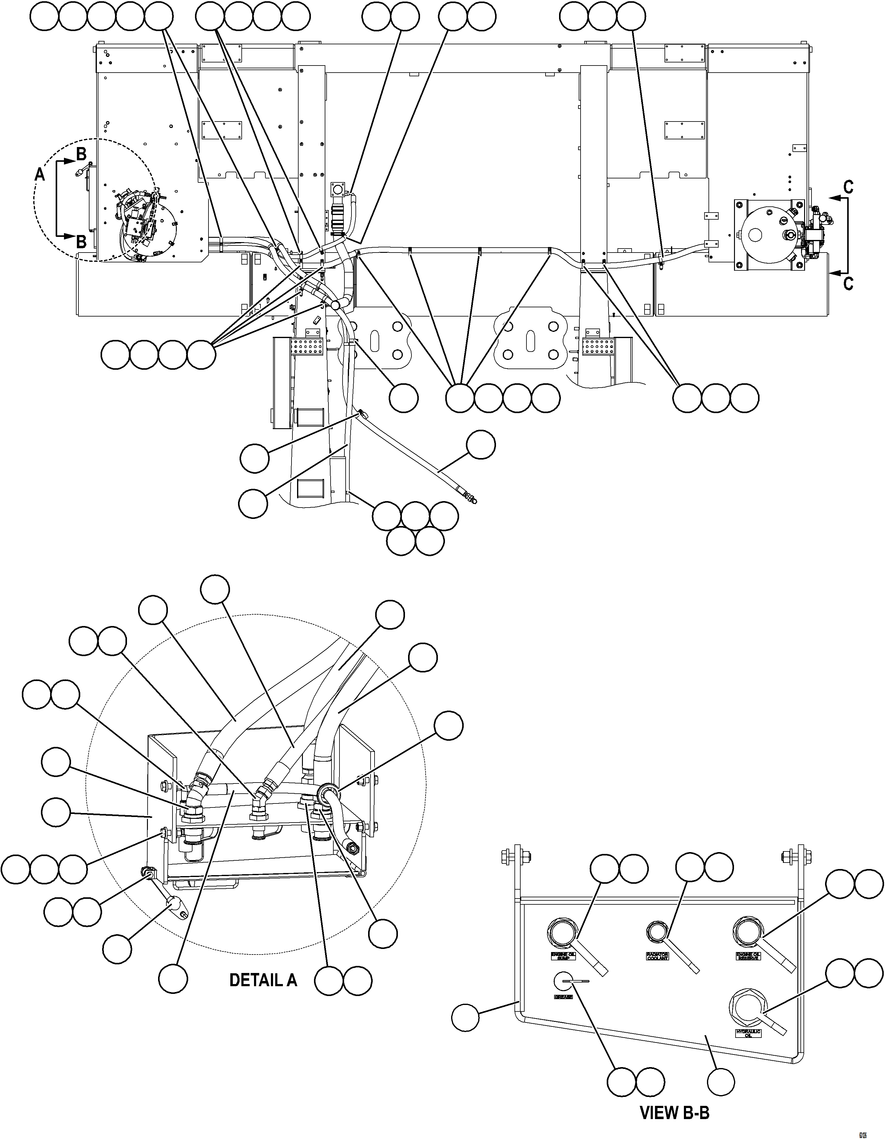 Komatsu parts book diagram for AFE73-B 980E-4 S/N A40031 - A40032 ANTAMINA: SERVICE CENTER - LH    1/2