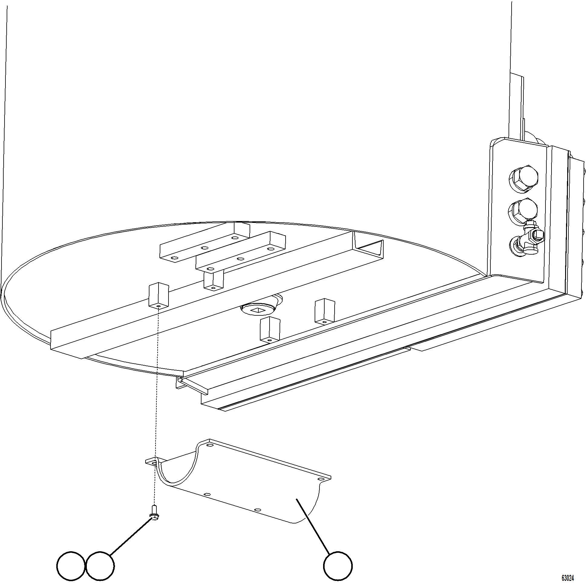 Komatsu parts book diagram for AFE73-B 980E-4 S/N A40031 - A40032 ANTAMINA: HYDRAULIC TANK DRAIN GUARD