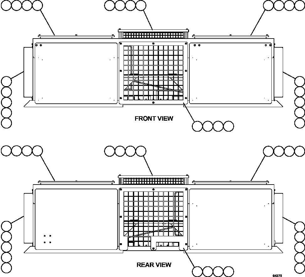 Komatsu parts book diagram for AFE73-B 980E-4 S/N A40031 - A40032 ANTAMINA: RETARDING GRID ASSEMBLY    3/3     58B-06-00202