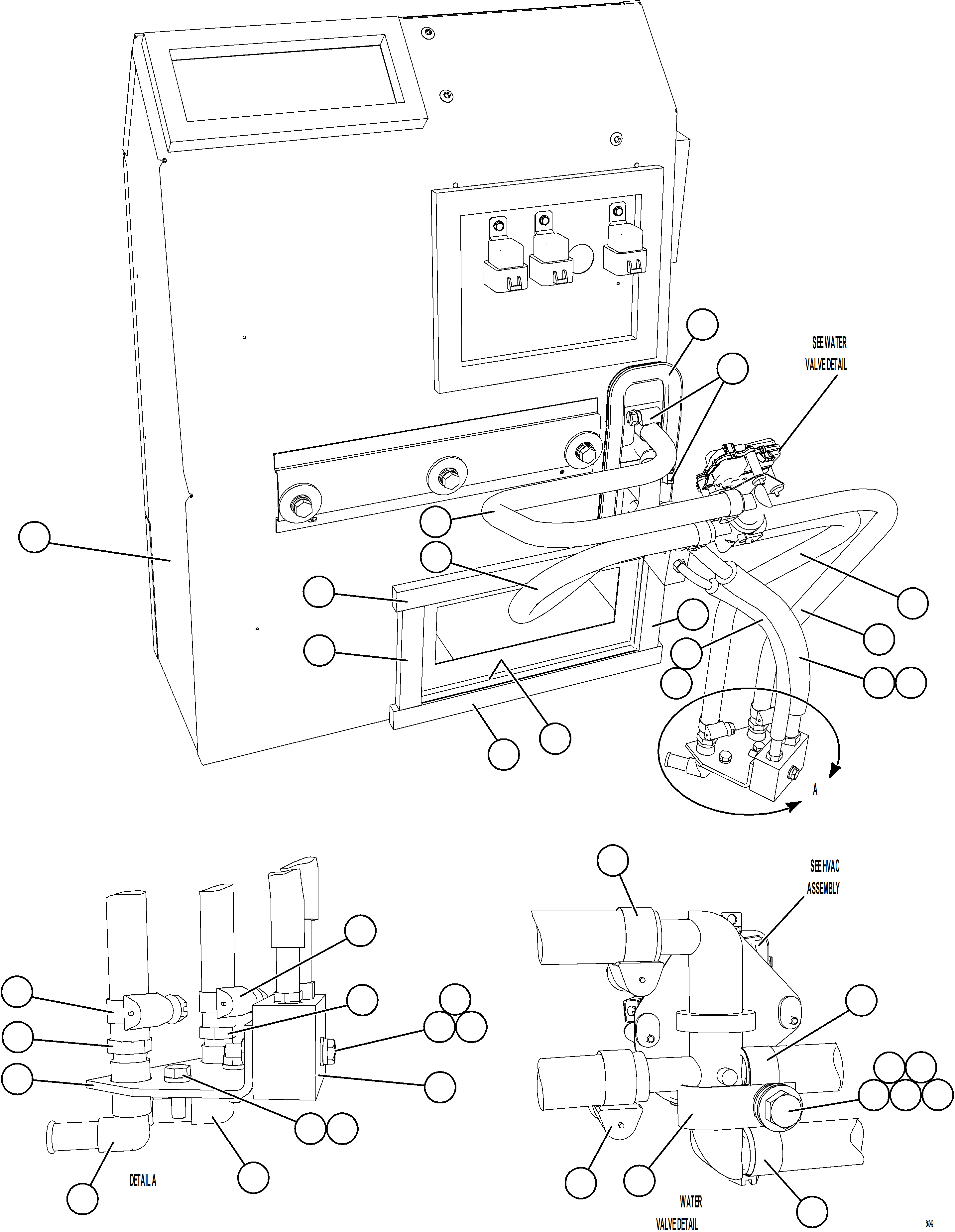 Komatsu parts book diagram for AFE73-F 980E-4 S/N A40071 COLLAHUASI: HVAC INSTALLATION    2/2