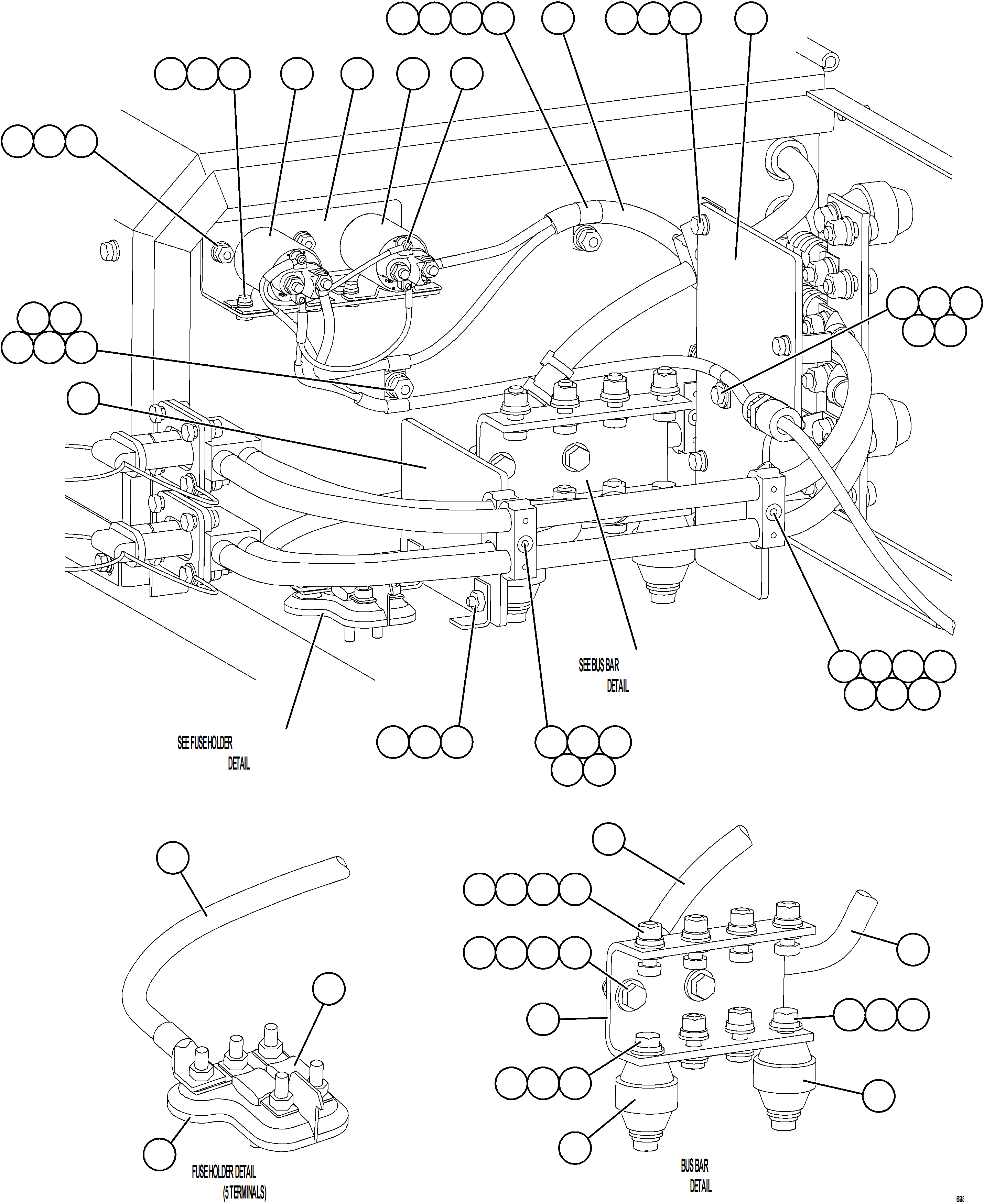 Komatsu parts book diagram for AFE73-F 980E-4 S/N A40071 COLLAHUASI: BATTERY BOX    5/6