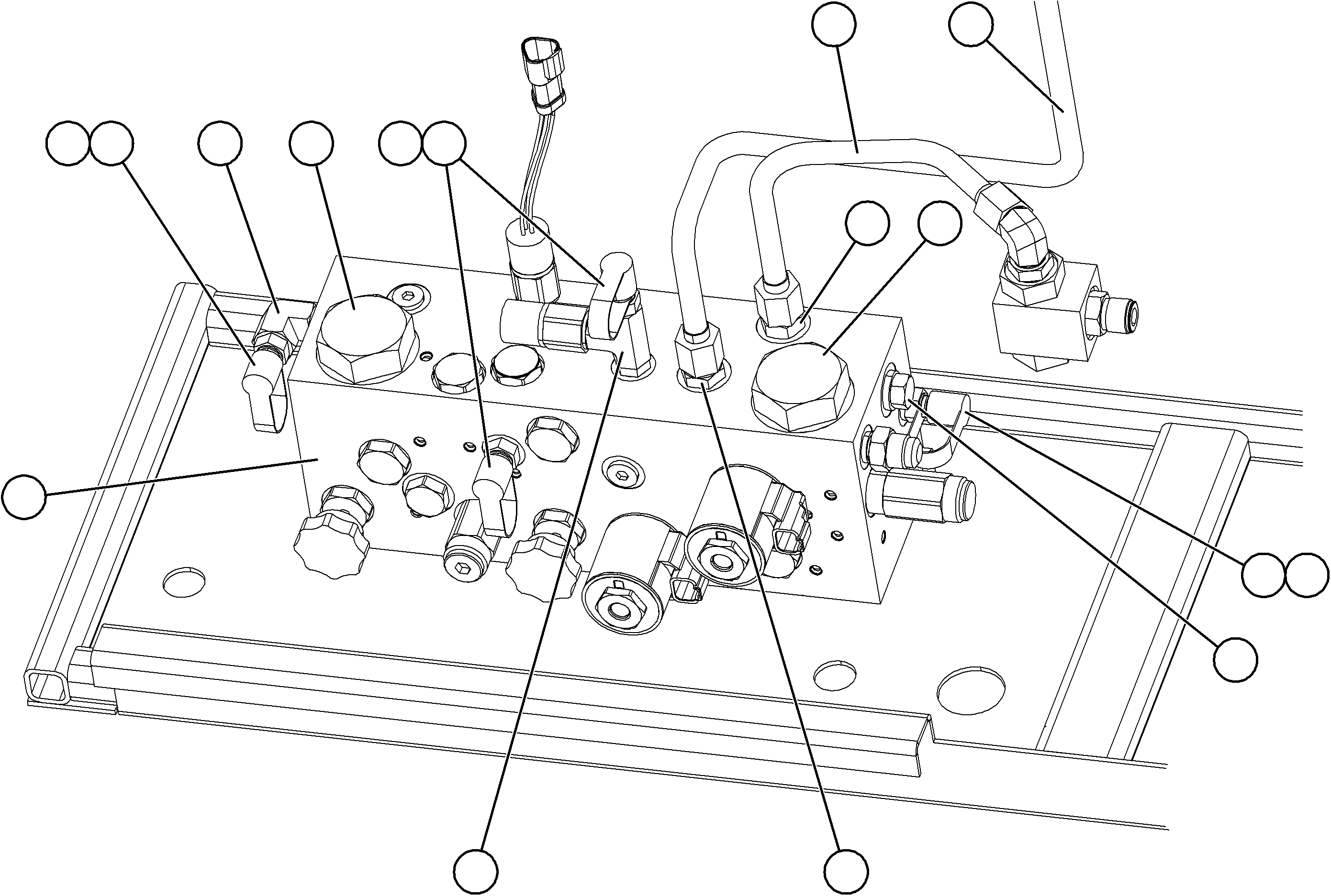 Komatsu parts book diagram for AFE73-F 980E-4 S/N A40071 COLLAHUASI: BRAKE MANIFOLD PIPING