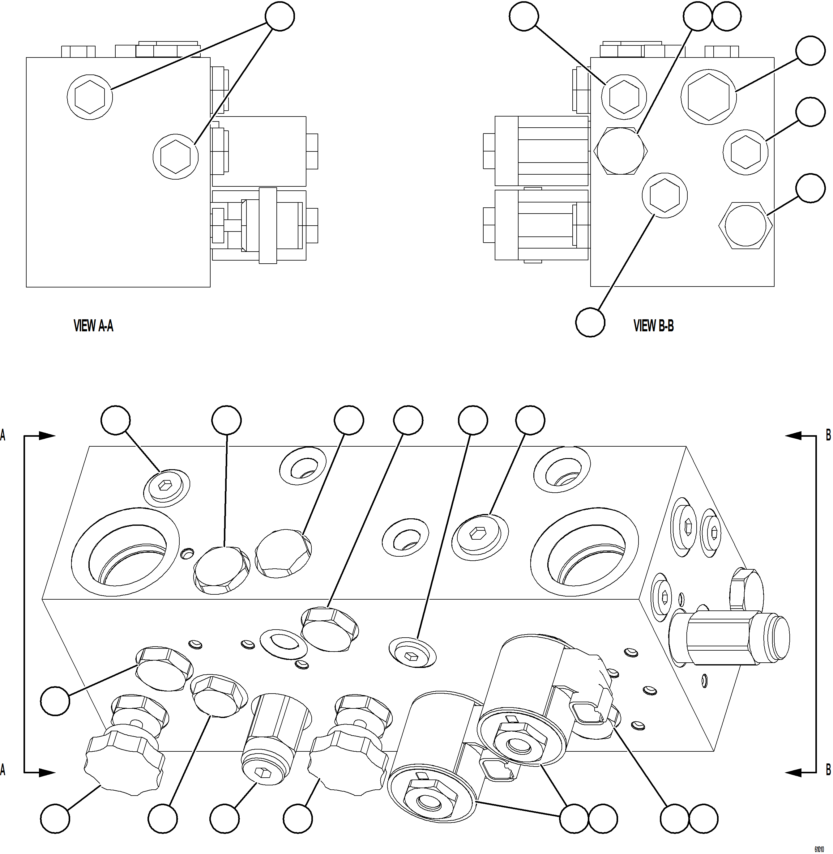 Komatsu parts book diagram for AFE73-F 980E-4 S/N A40071 COLLAHUASI: BRAKE MANIFOLD    58C-98-00200