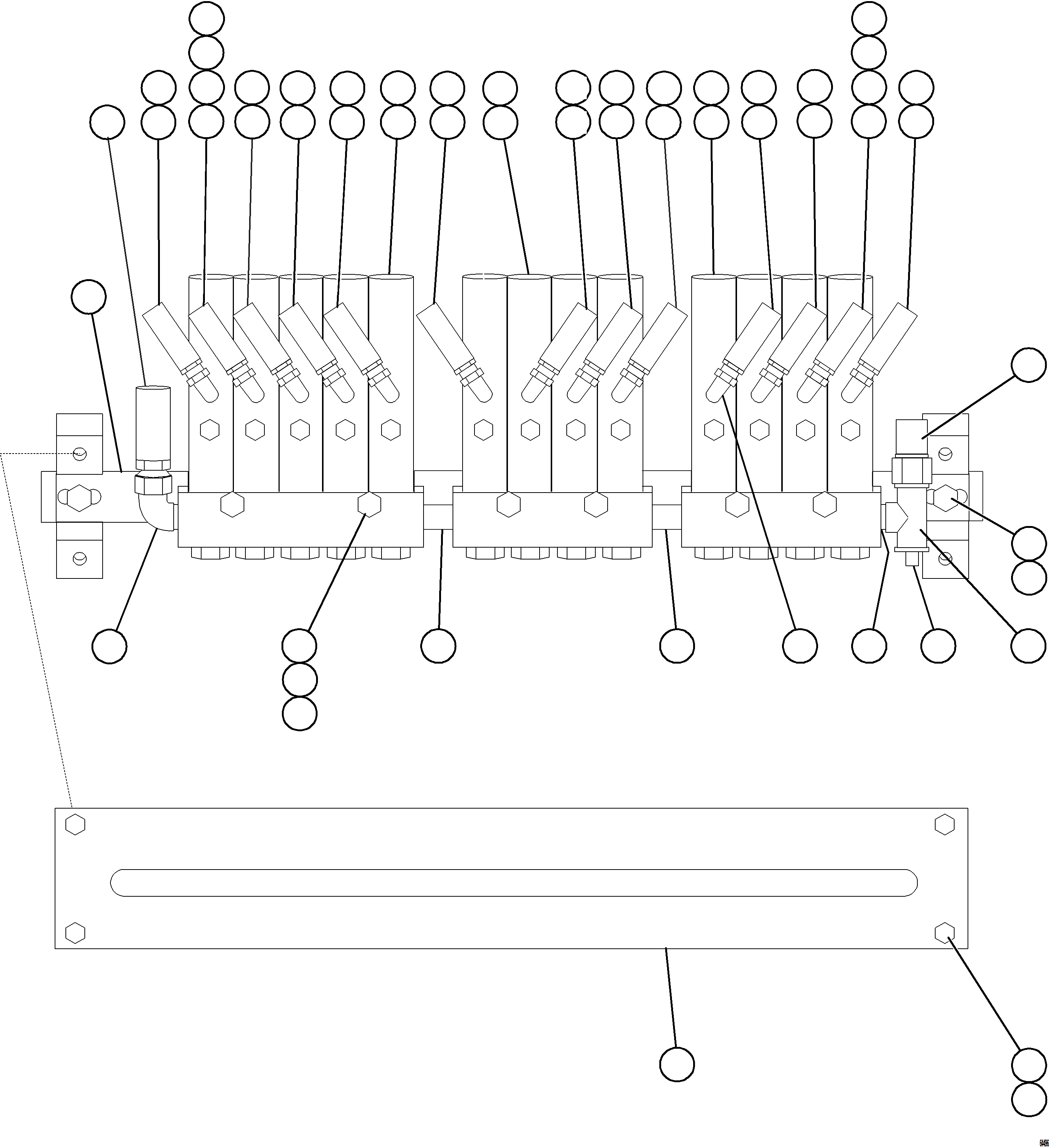 Komatsu parts book diagram for AFE73-F 980E-4 S/N A40071 COLLAHUASI: AUTOMATIC LUBRICATION SYSTEM - REAR AXLE