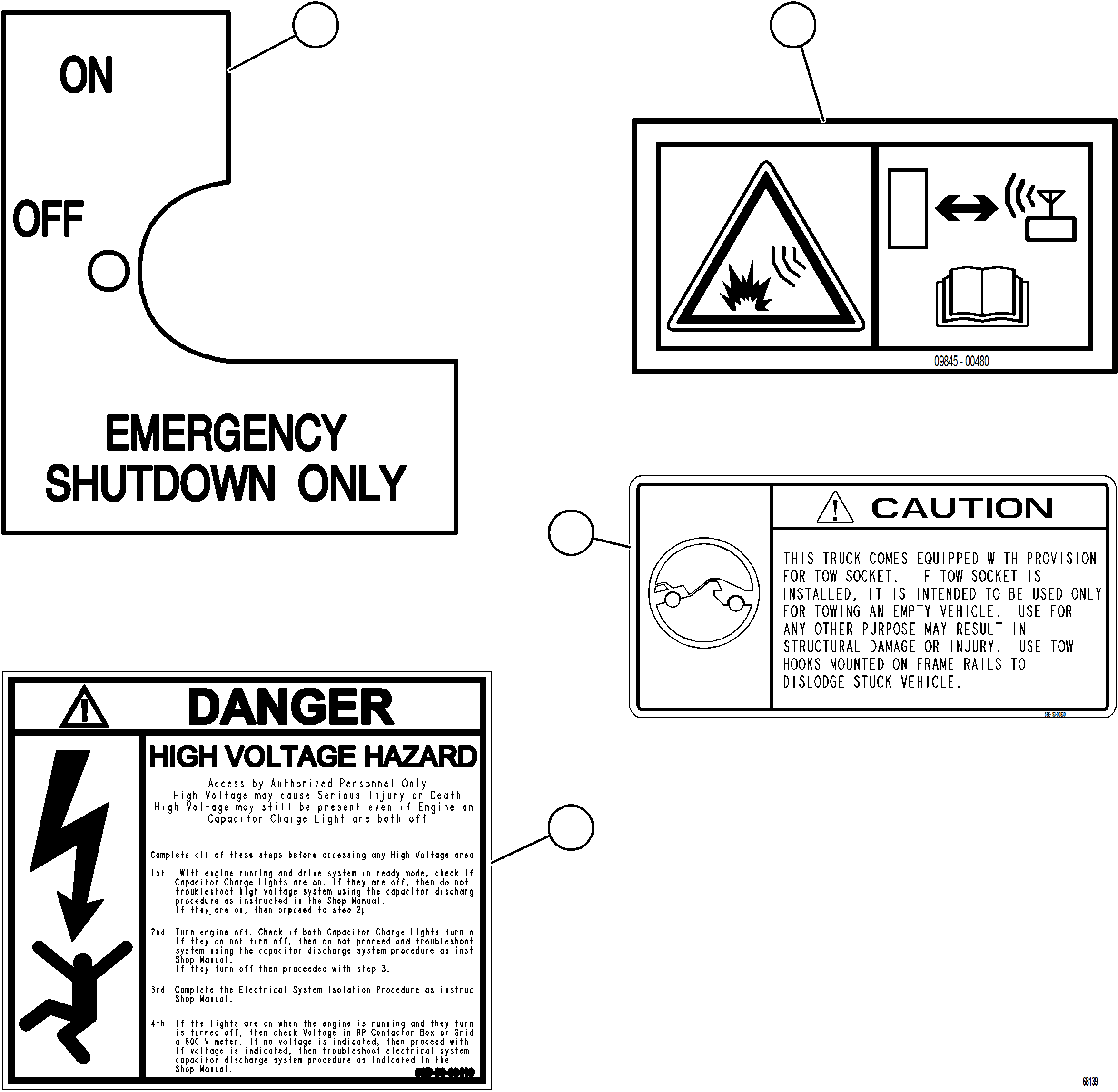 Komatsu parts book diagram for AFE73-J 980E-4 S/N A40124 & A40131 - A40133 EPSA: DECALS & WARNINGS    4/4