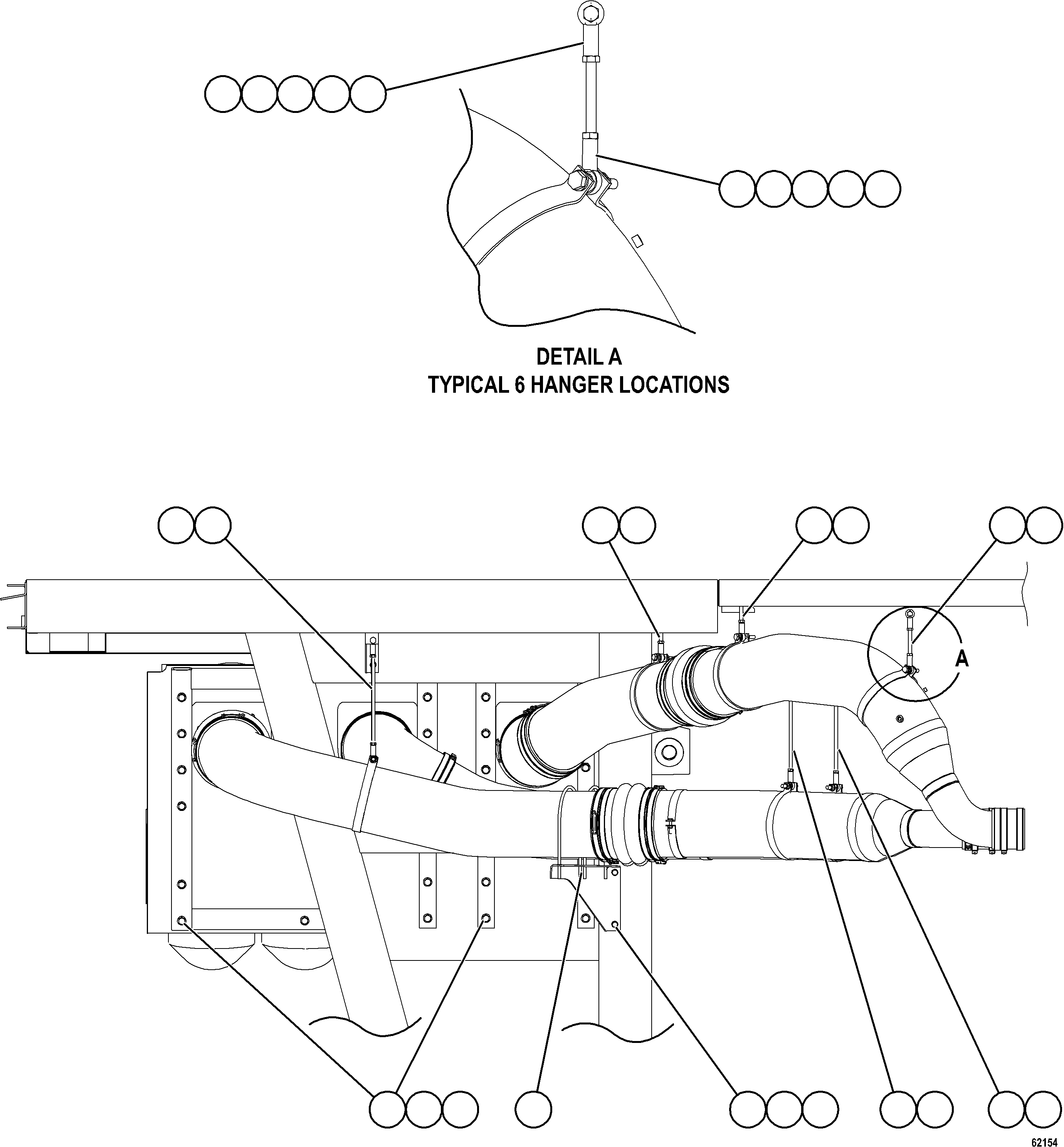 Komatsu parts book diagram for AFE73-J 980E-4 S/N A40124 & A40131 - A40133 EPSA: AIR CLEANER INSTALLATION - LEFT