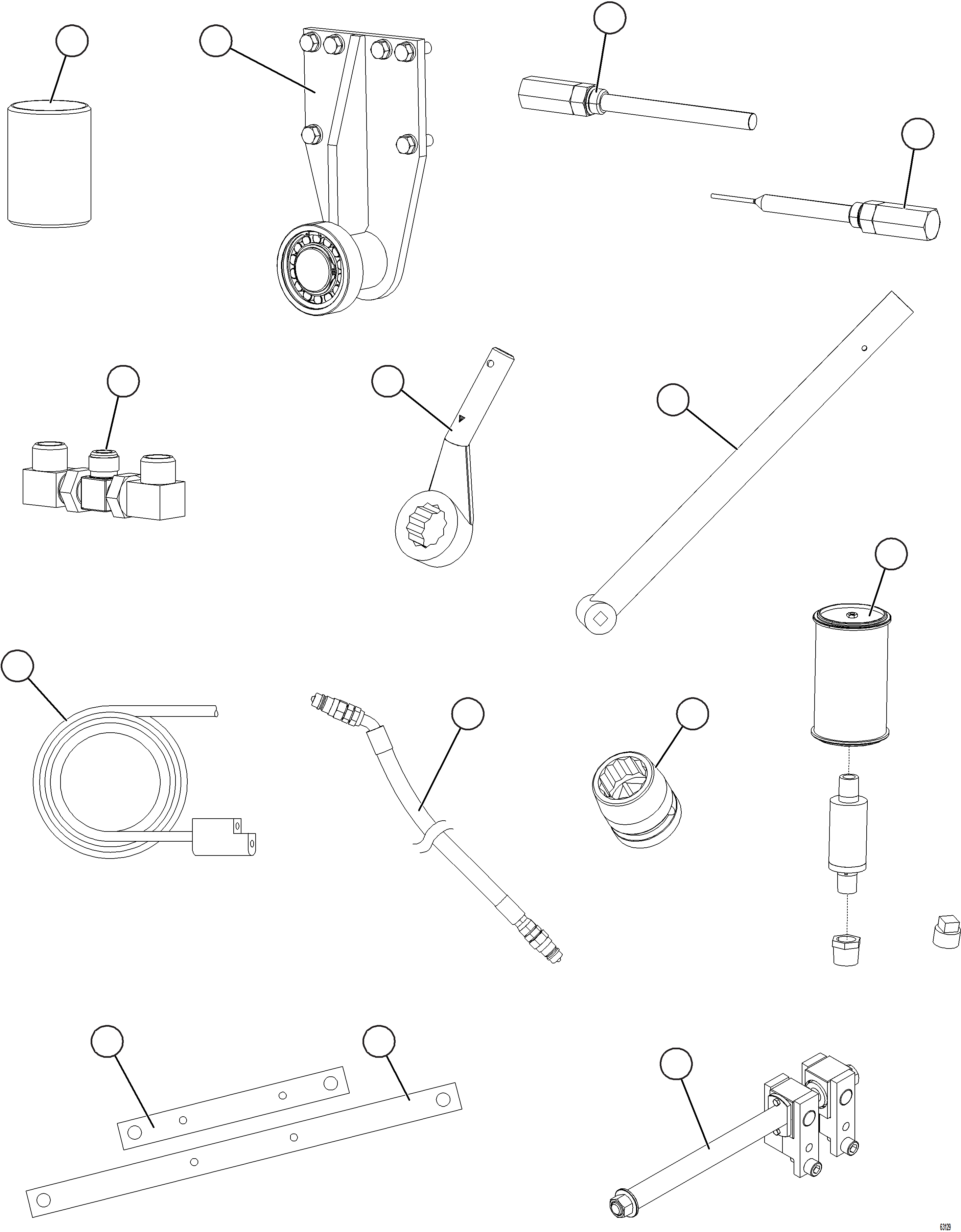 Komatsu parts book diagram for AFE73-J 980E-4 S/N A40124 & A40131 - A40133 EPSA: TOOL GROUP    1/2