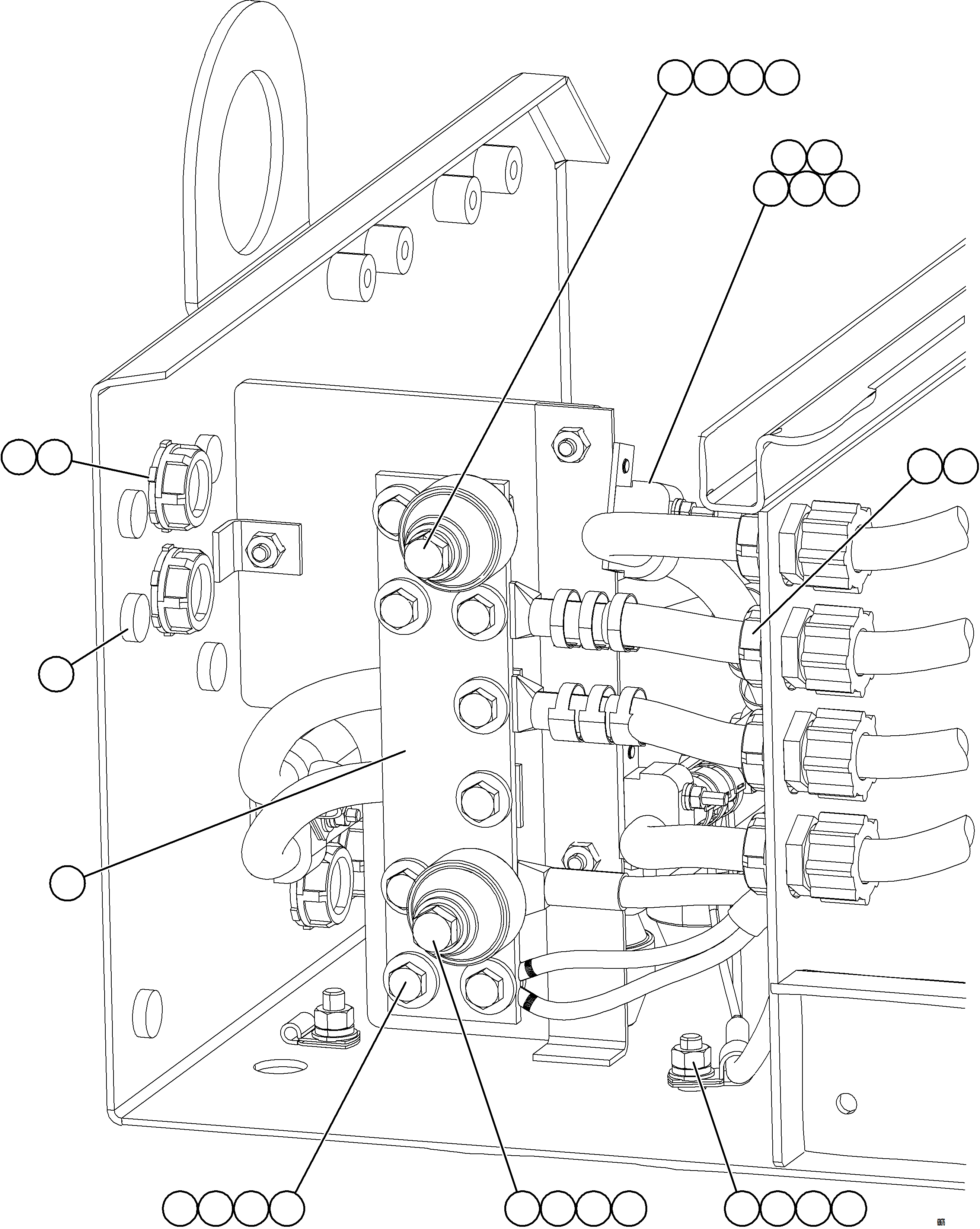Komatsu parts book diagram for AFE75-B 980E-5 S/N A50006 - A50007 TECK: BATTERY BOX    6/6
