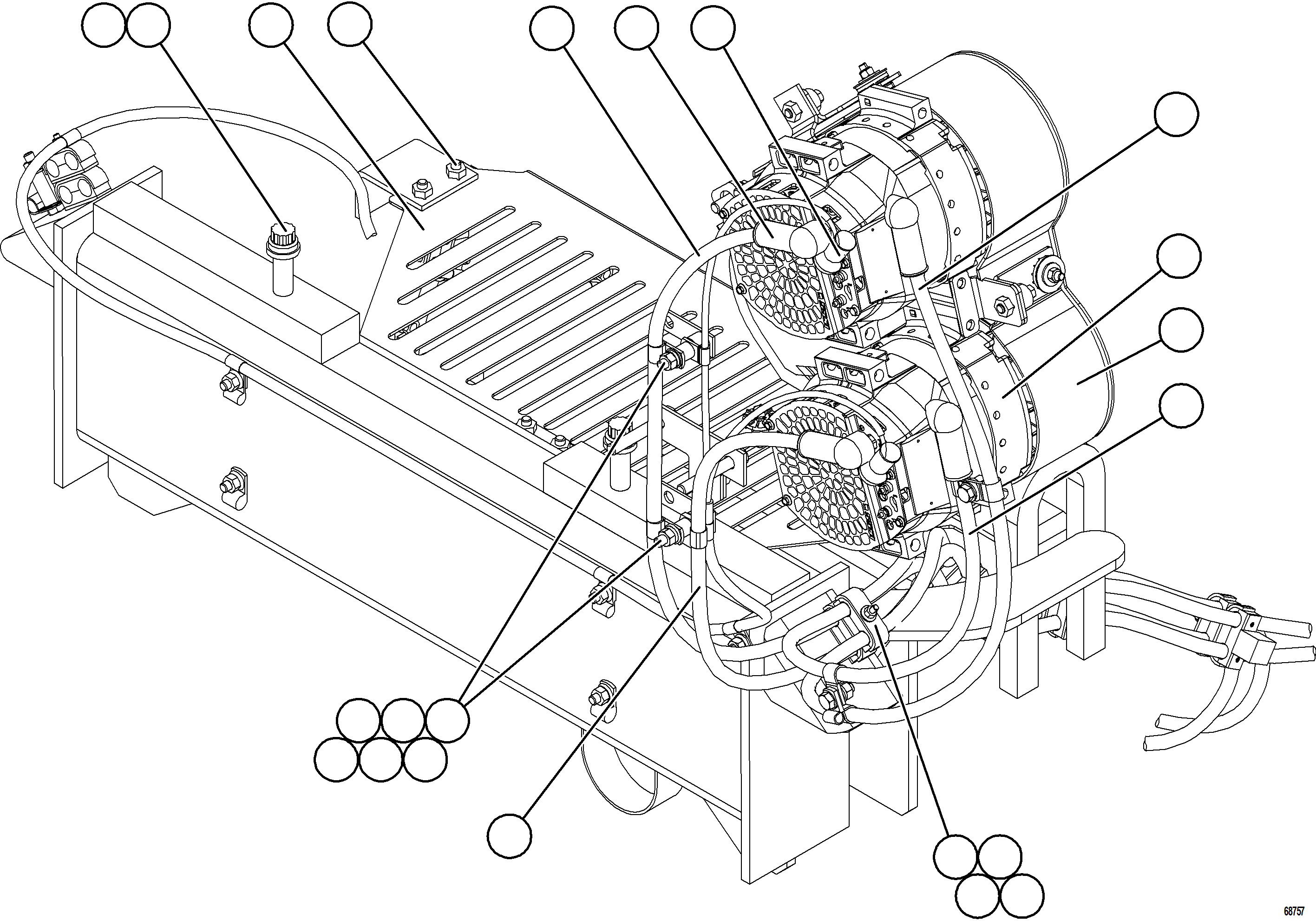 Komatsu parts book diagram for AFE75-B 980E-5 S/N A50006 - A50007 TECK: CHARGING SYSTEM WIRING